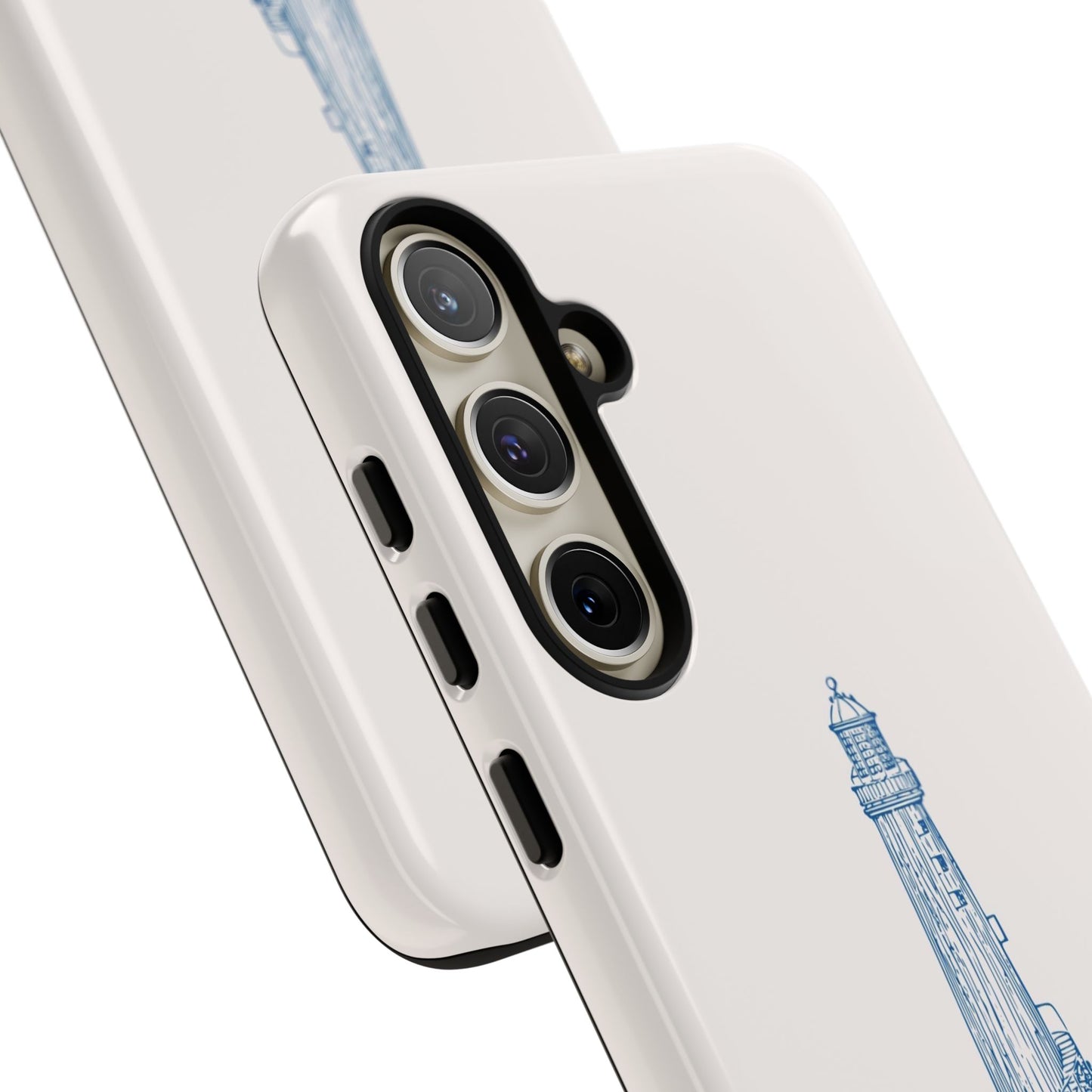 Coastal Lighthouse Phone Case - Tough iPhone & Samsung Cover, Beach Lover Gift, Nautical Decor, Unique Case for Ocean Enthusiasts