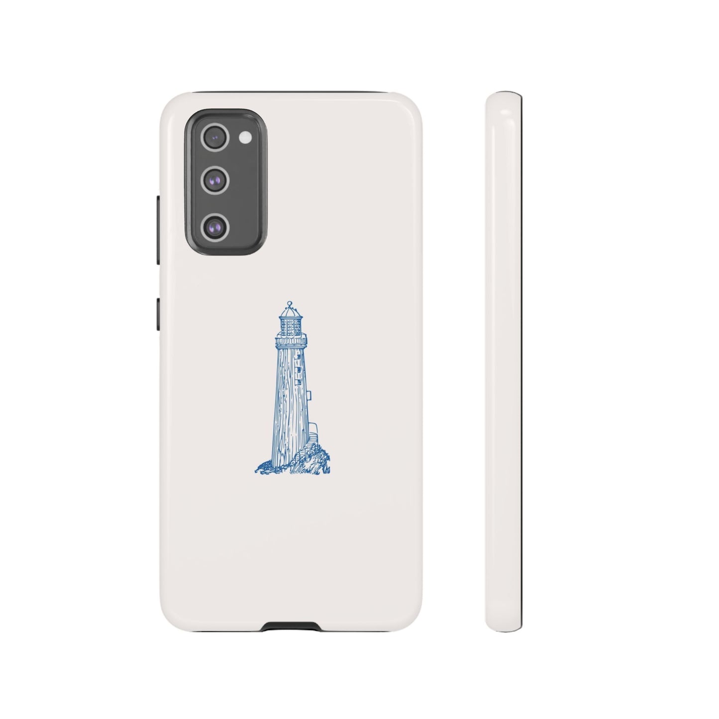 Coastal Lighthouse Phone Case - Tough iPhone & Samsung Cover, Beach Lover Gift, Nautical Decor, Unique Case for Ocean Enthusiasts