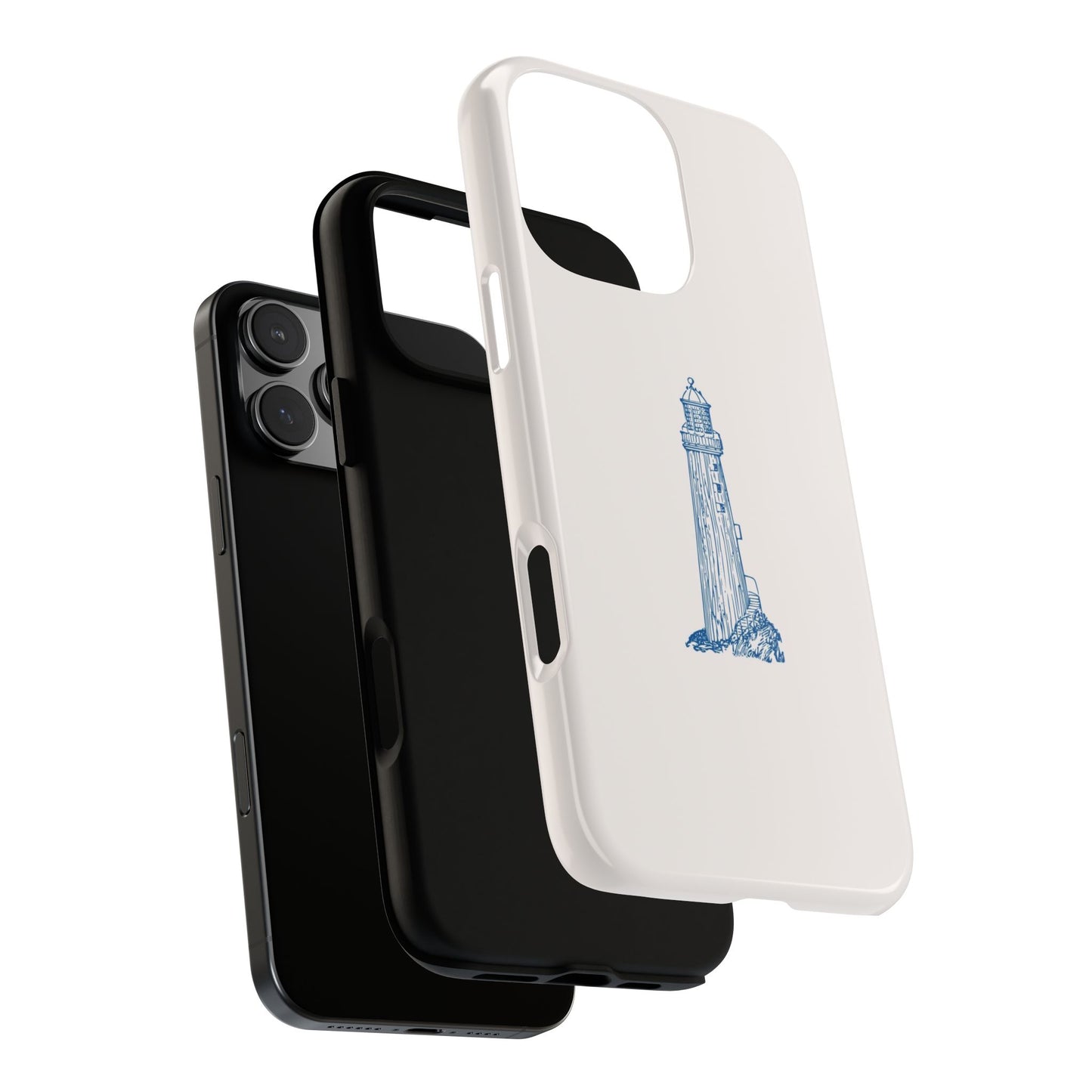 Coastal Lighthouse Phone Case - Tough iPhone & Samsung Cover, Beach Lover Gift, Nautical Decor, Unique Case for Ocean Enthusiasts