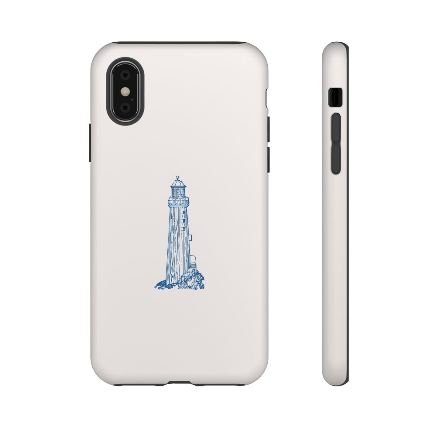 Coastal Lighthouse Phone Case - Tough iPhone & Samsung Cover, Beach Lover Gift, Nautical Decor, Unique Case for Ocean Enthusiasts