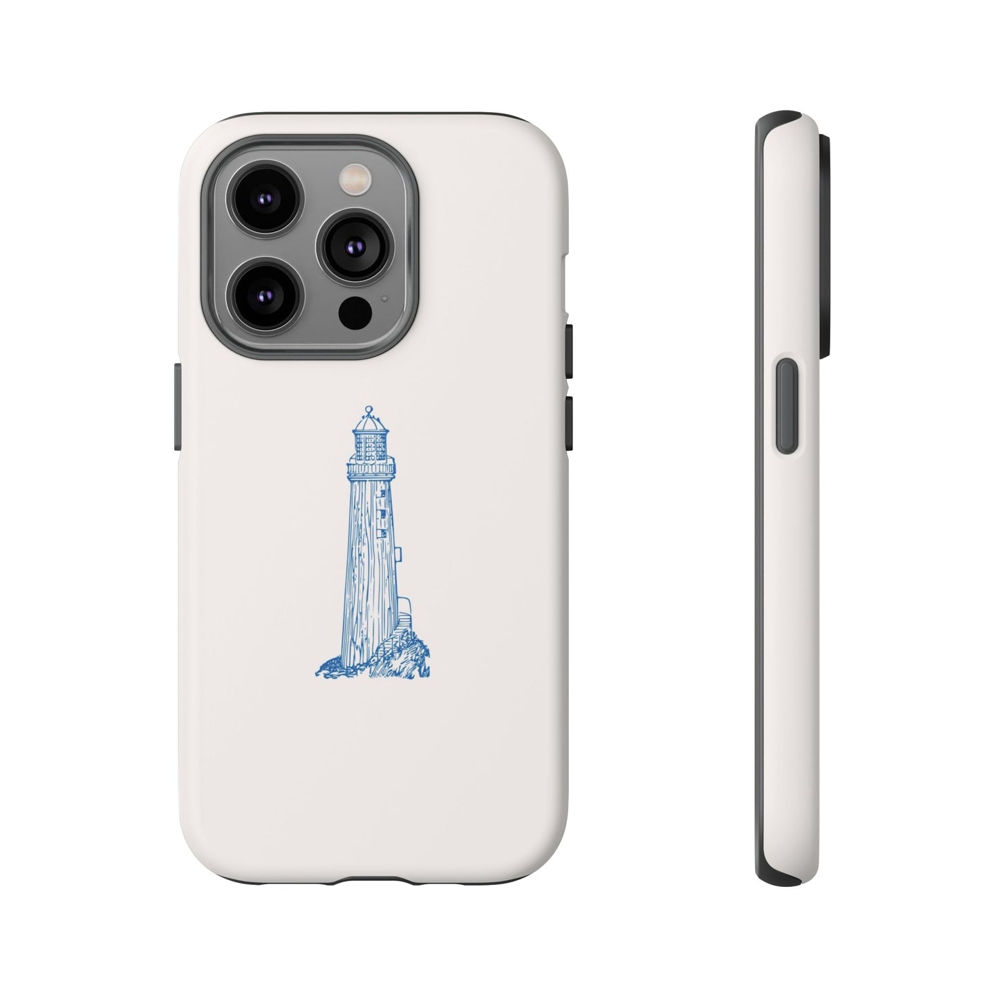 Coastal Lighthouse Phone Case - Tough iPhone & Samsung Cover, Beach Lover Gift, Nautical Decor, Unique Case for Ocean Enthusiasts