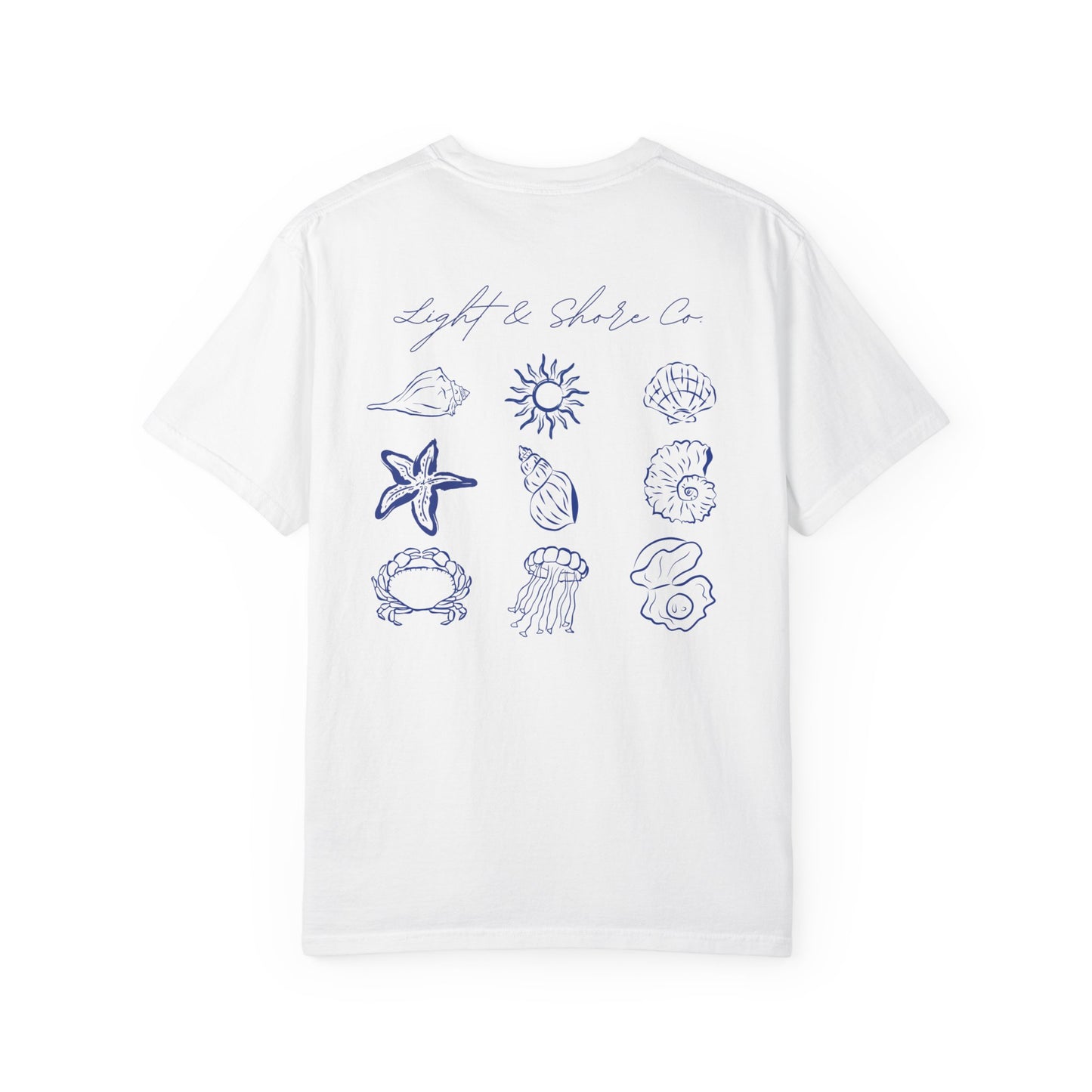 Seashell, Ocean-Inspired Unisex T-Shirt, Beach Vibes Tee, Summer Fun Shirt, Nautical Gift, Bohemian Style Apparel