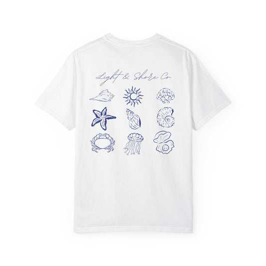 Seashell, Ocean-Inspired Unisex T-Shirt, Beach Vibes Tee, Summer Fun Shirt, Nautical Gift, Bohemian Style Apparel