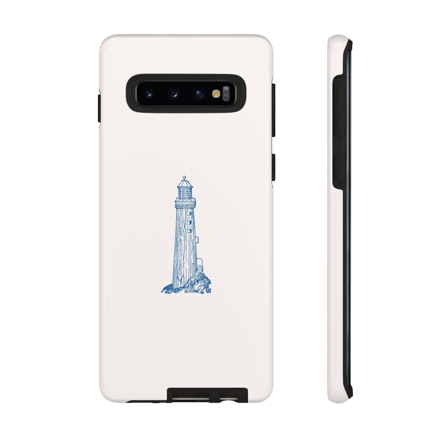 Coastal Lighthouse Phone Case - Tough iPhone & Samsung Cover, Beach Lover Gift, Nautical Decor, Unique Case for Ocean Enthusiasts