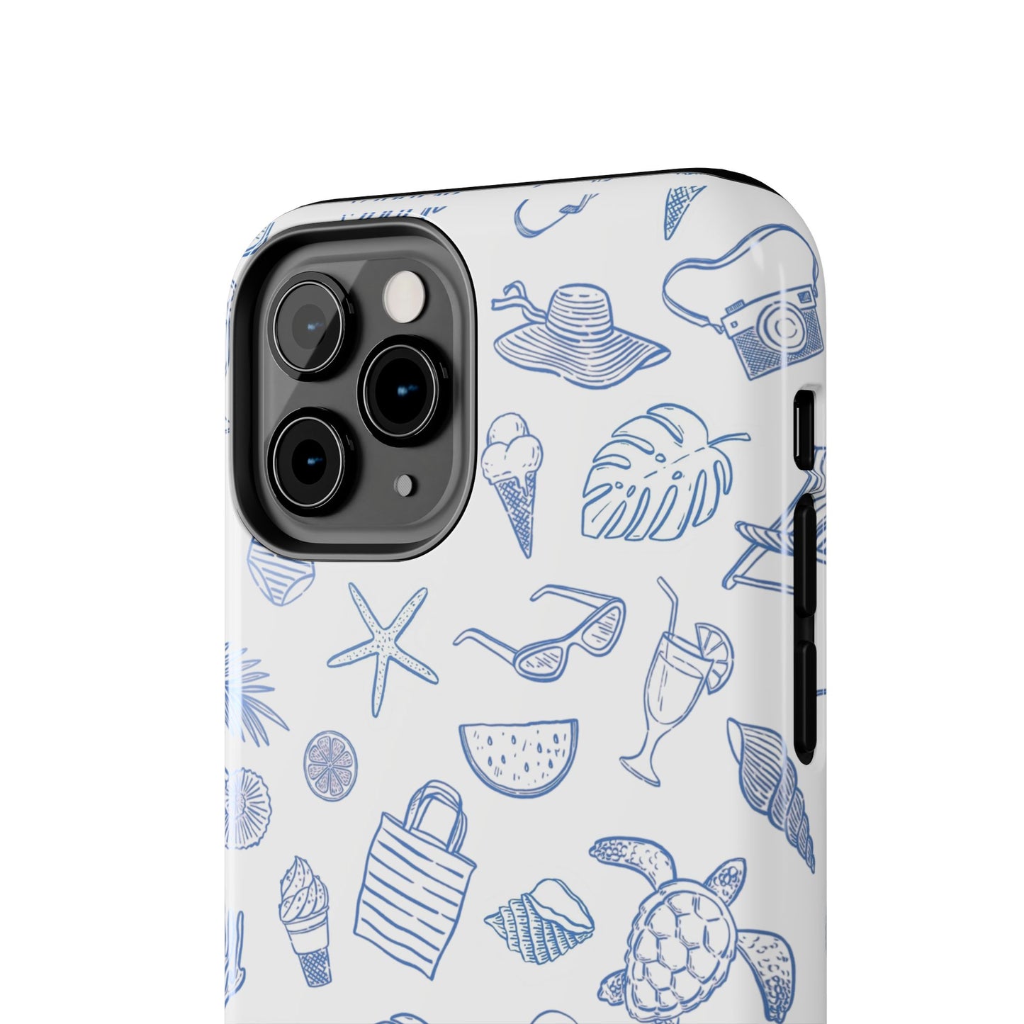 Beach Blue & White Tough Phone Case — Cute Summer Protective Phone Case