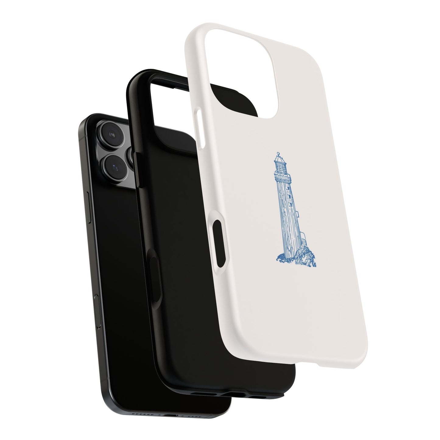 Coastal Lighthouse Phone Case - Tough iPhone & Samsung Cover, Beach Lover Gift, Nautical Decor, Unique Case for Ocean Enthusiasts