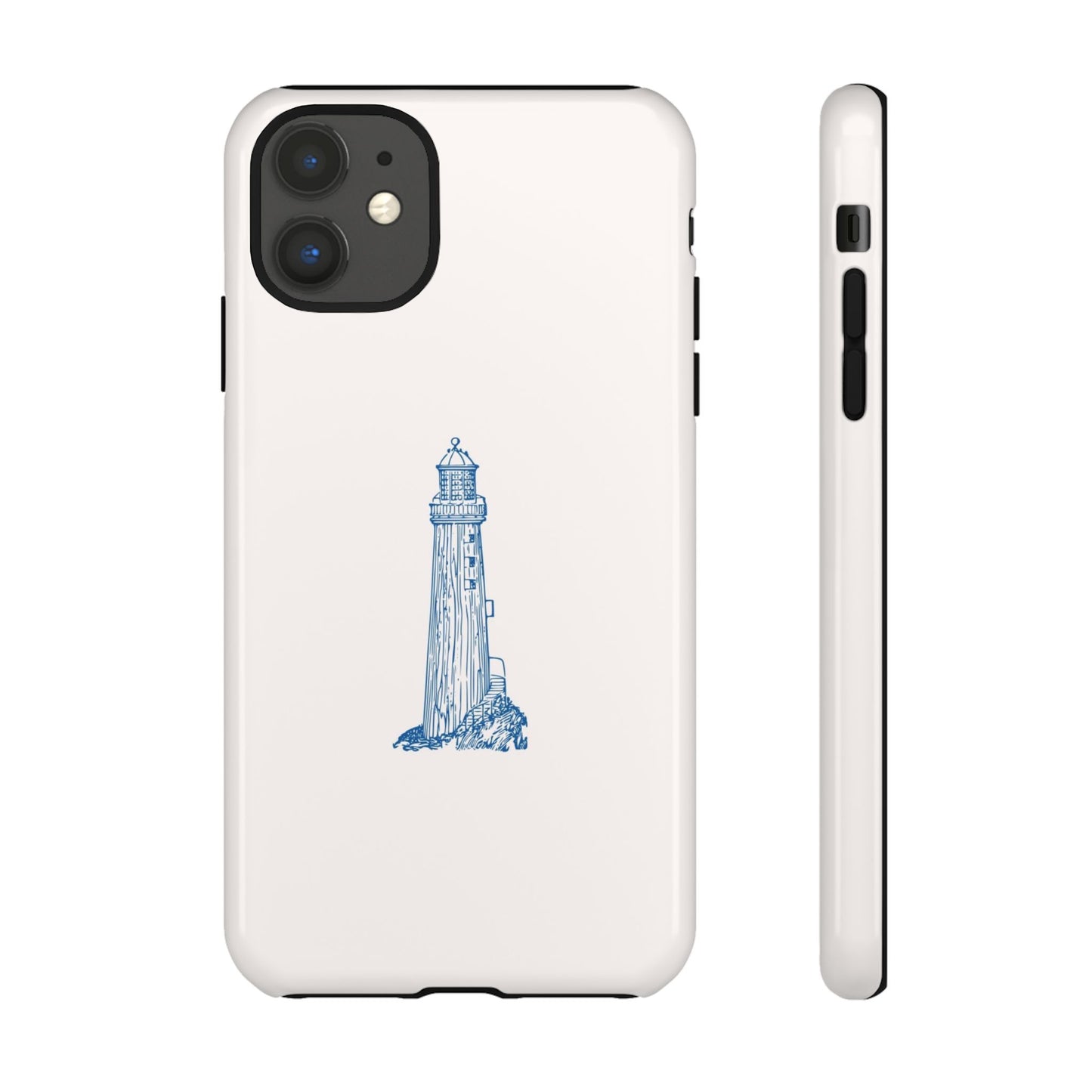 Coastal Lighthouse Phone Case - Tough iPhone & Samsung Cover, Beach Lover Gift, Nautical Decor, Unique Case for Ocean Enthusiasts