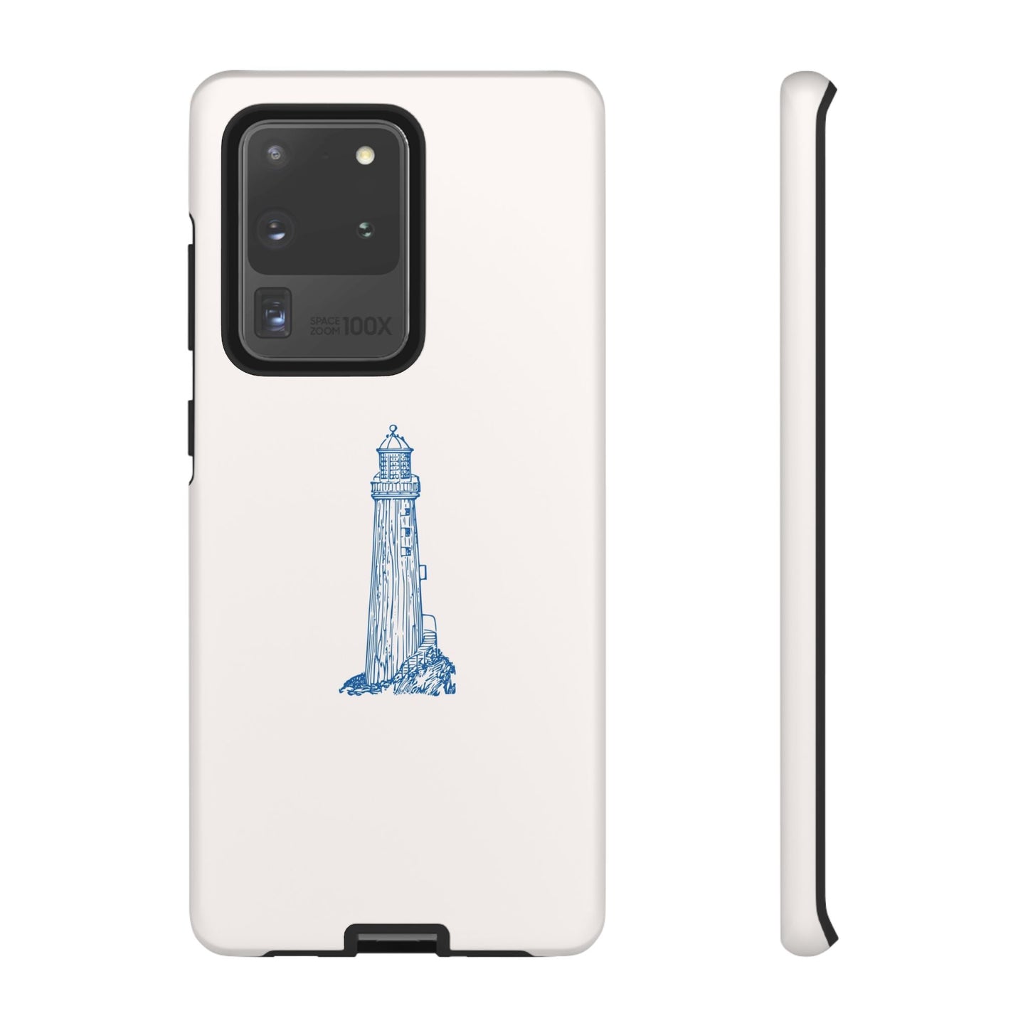 Coastal Lighthouse Phone Case - Tough iPhone & Samsung Cover, Beach Lover Gift, Nautical Decor, Unique Case for Ocean Enthusiasts