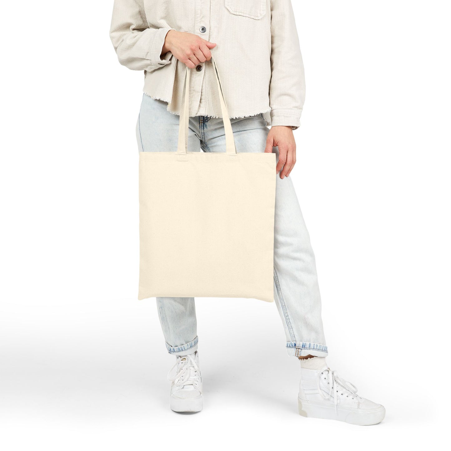 Beach-Themed Cotton Canvas Tote Bag with Ocean Icons | Ideal for Shopping, Travel, and Everyday Use | Eco-Friendly Gift
