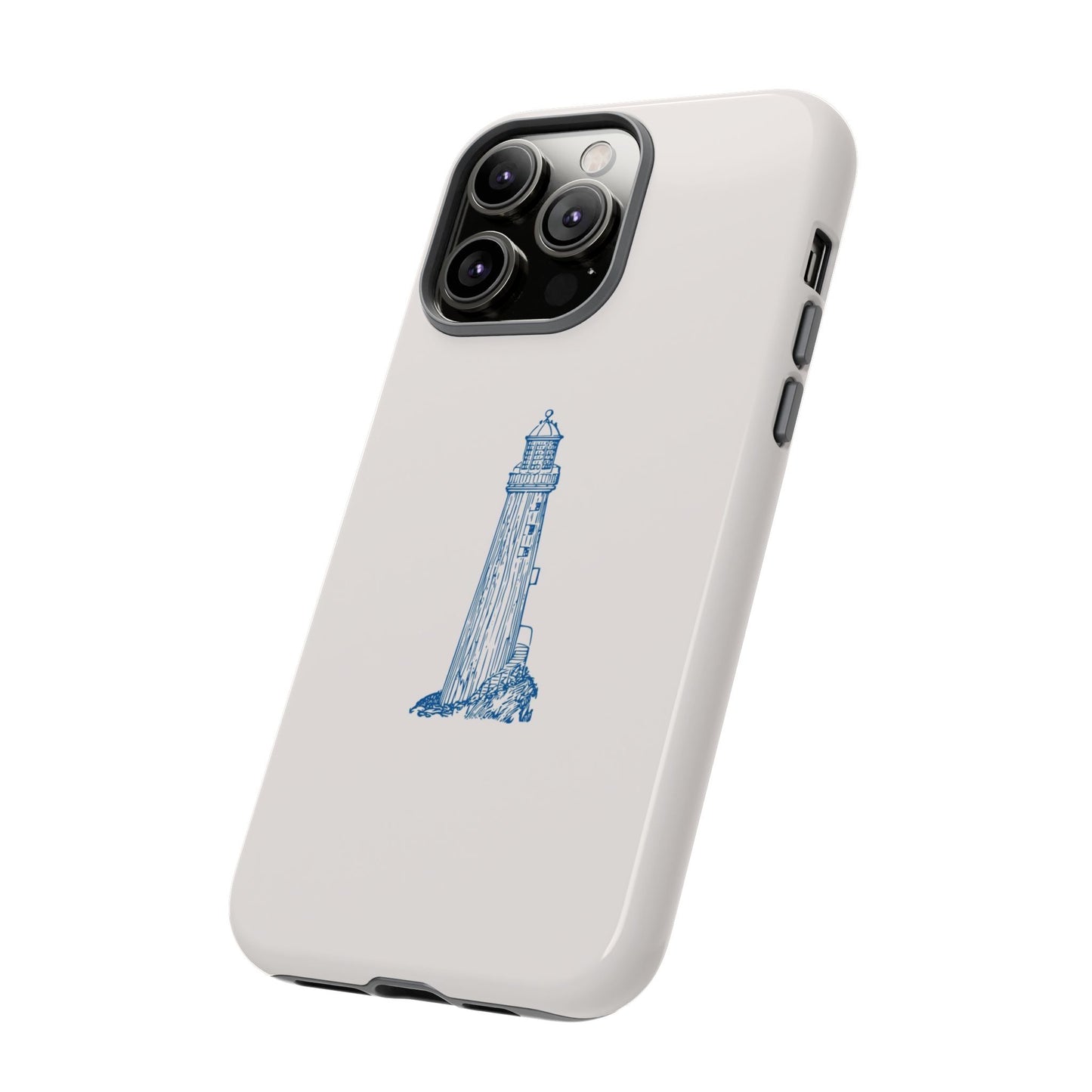 Coastal Lighthouse Phone Case - Tough iPhone & Samsung Cover, Beach Lover Gift, Nautical Decor, Unique Case for Ocean Enthusiasts