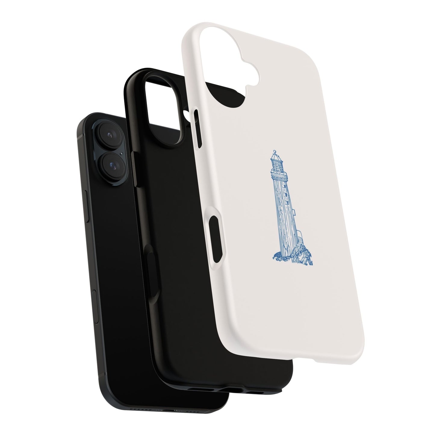 Coastal Lighthouse Phone Case - Tough iPhone & Samsung Cover, Beach Lover Gift, Nautical Decor, Unique Case for Ocean Enthusiasts