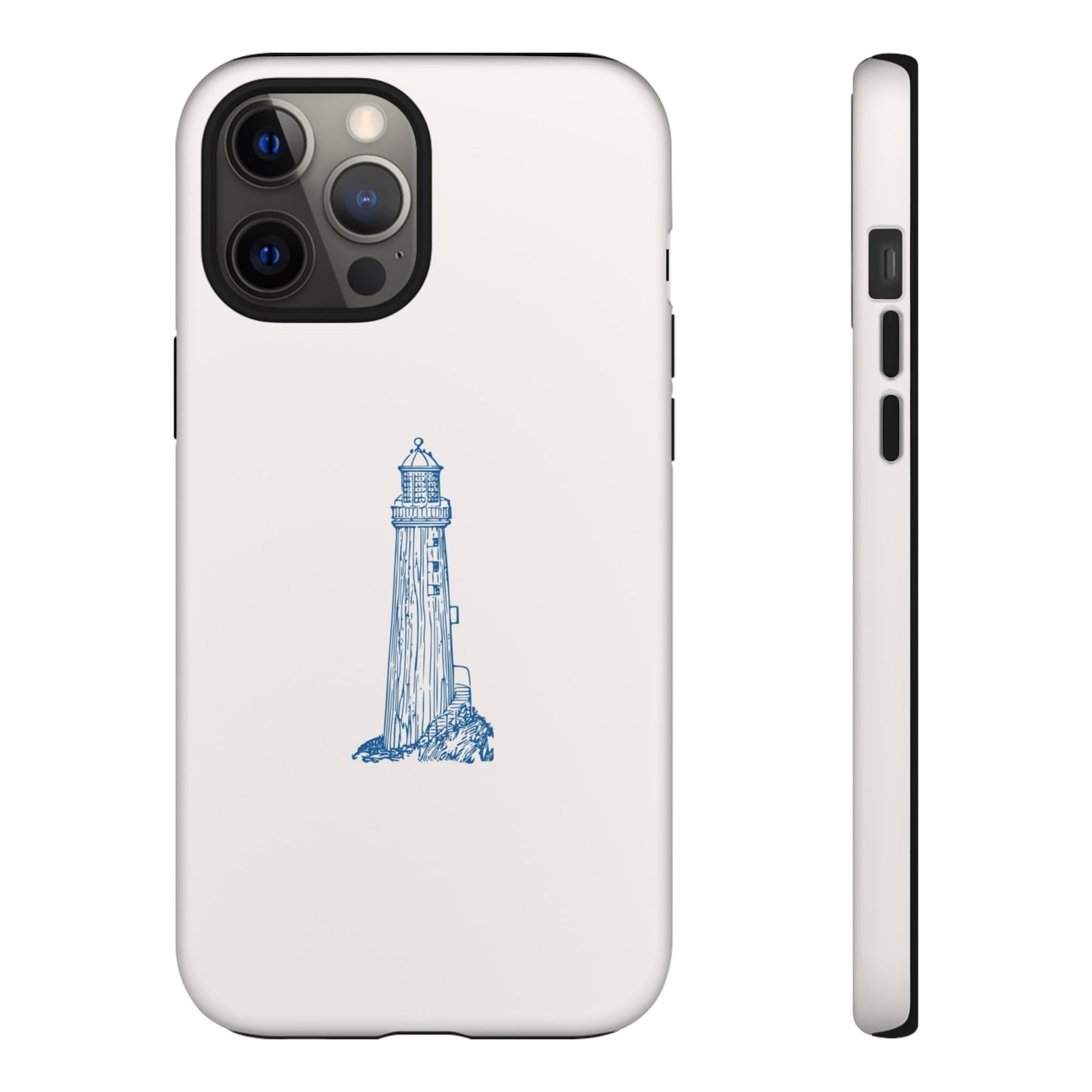 Coastal Lighthouse Phone Case - Tough iPhone & Samsung Cover, Beach Lover Gift, Nautical Decor, Unique Case for Ocean Enthusiasts