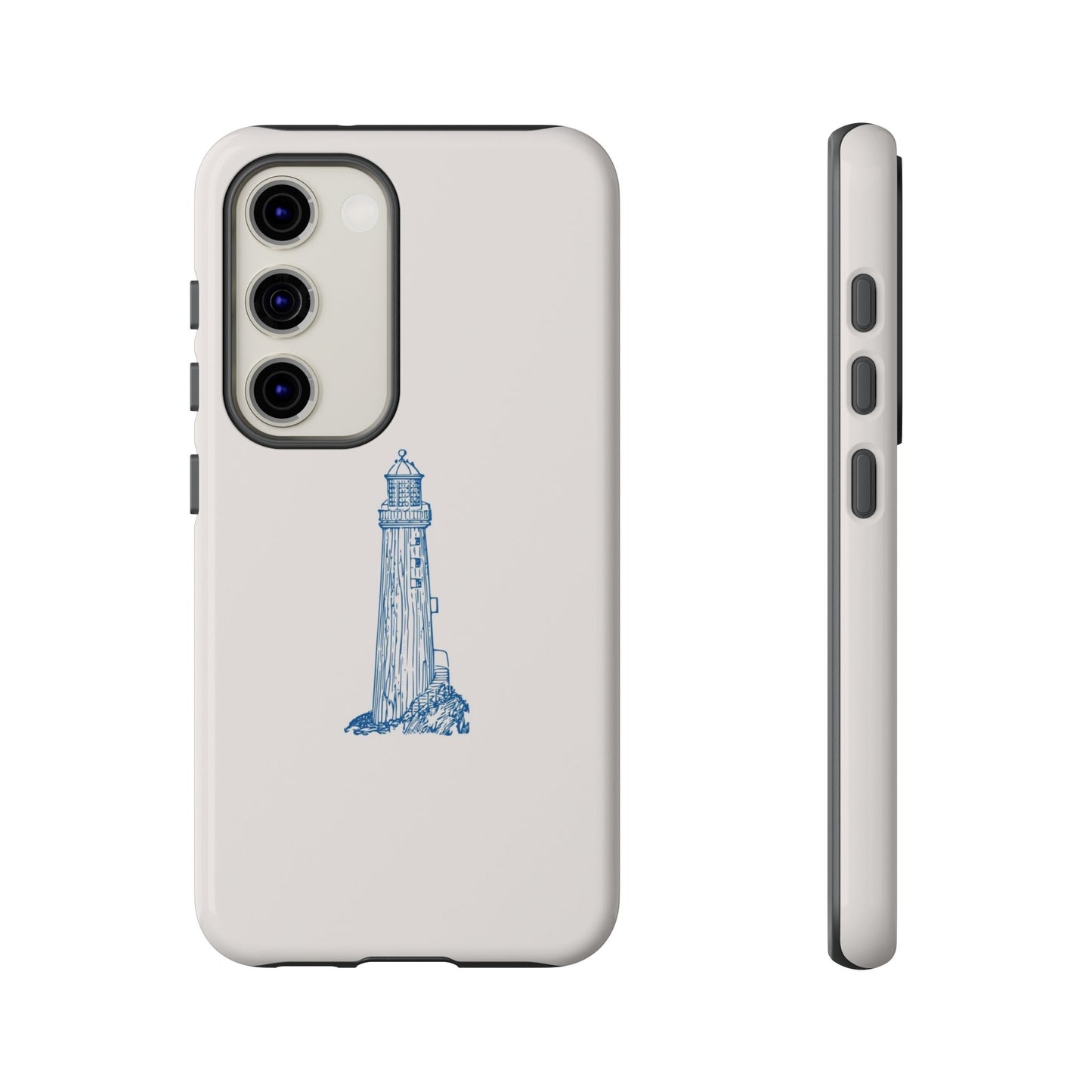 Coastal Lighthouse Phone Case - Tough iPhone & Samsung Cover, Beach Lover Gift, Nautical Decor, Unique Case for Ocean Enthusiasts