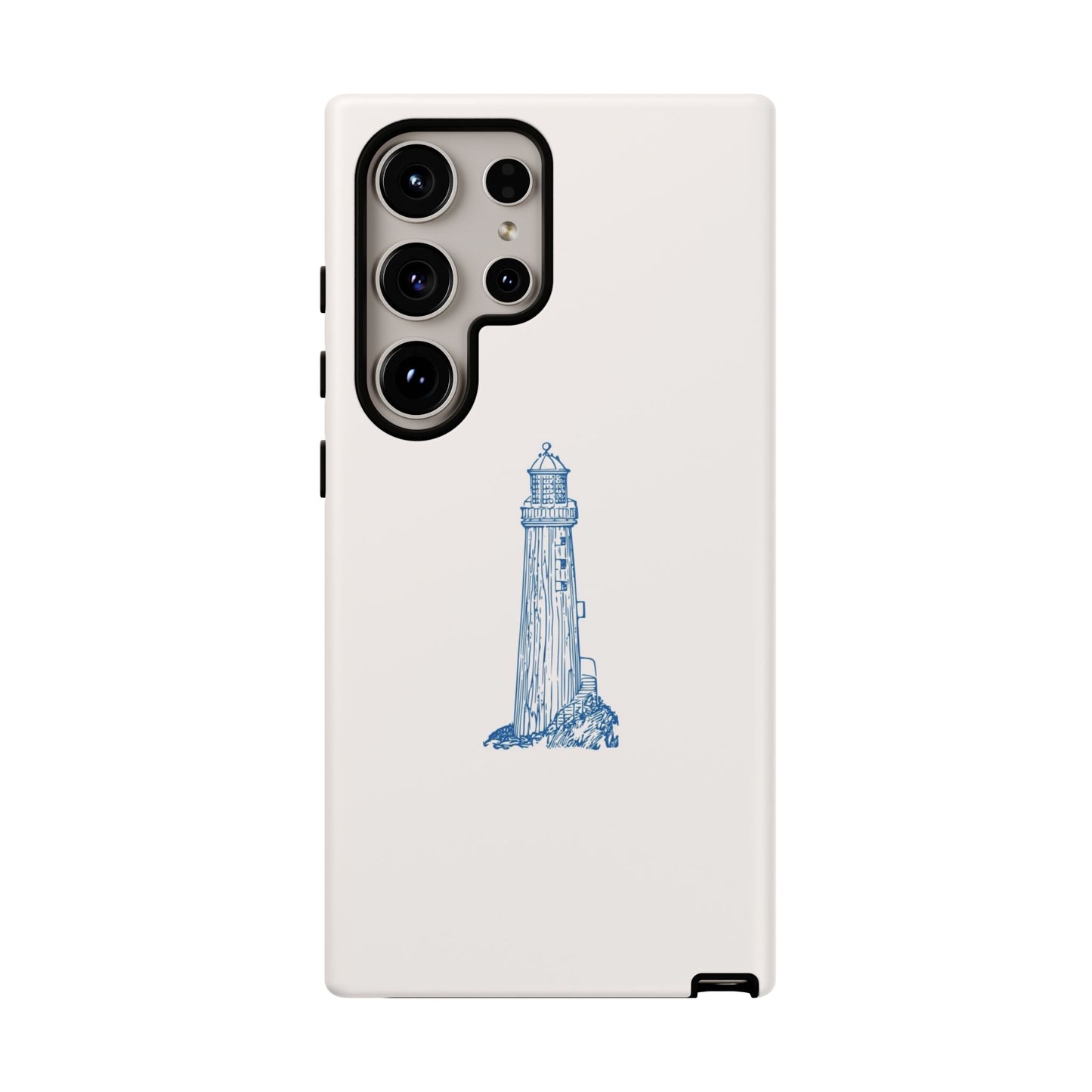 Coastal Lighthouse Phone Case - Tough iPhone & Samsung Cover, Beach Lover Gift, Nautical Decor, Unique Case for Ocean Enthusiasts