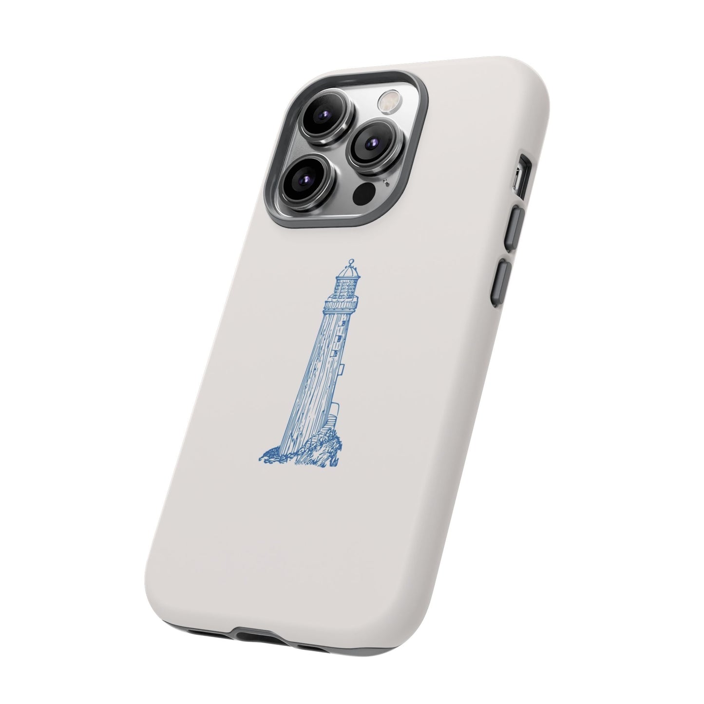 Coastal Lighthouse Phone Case - Tough iPhone & Samsung Cover, Beach Lover Gift, Nautical Decor, Unique Case for Ocean Enthusiasts