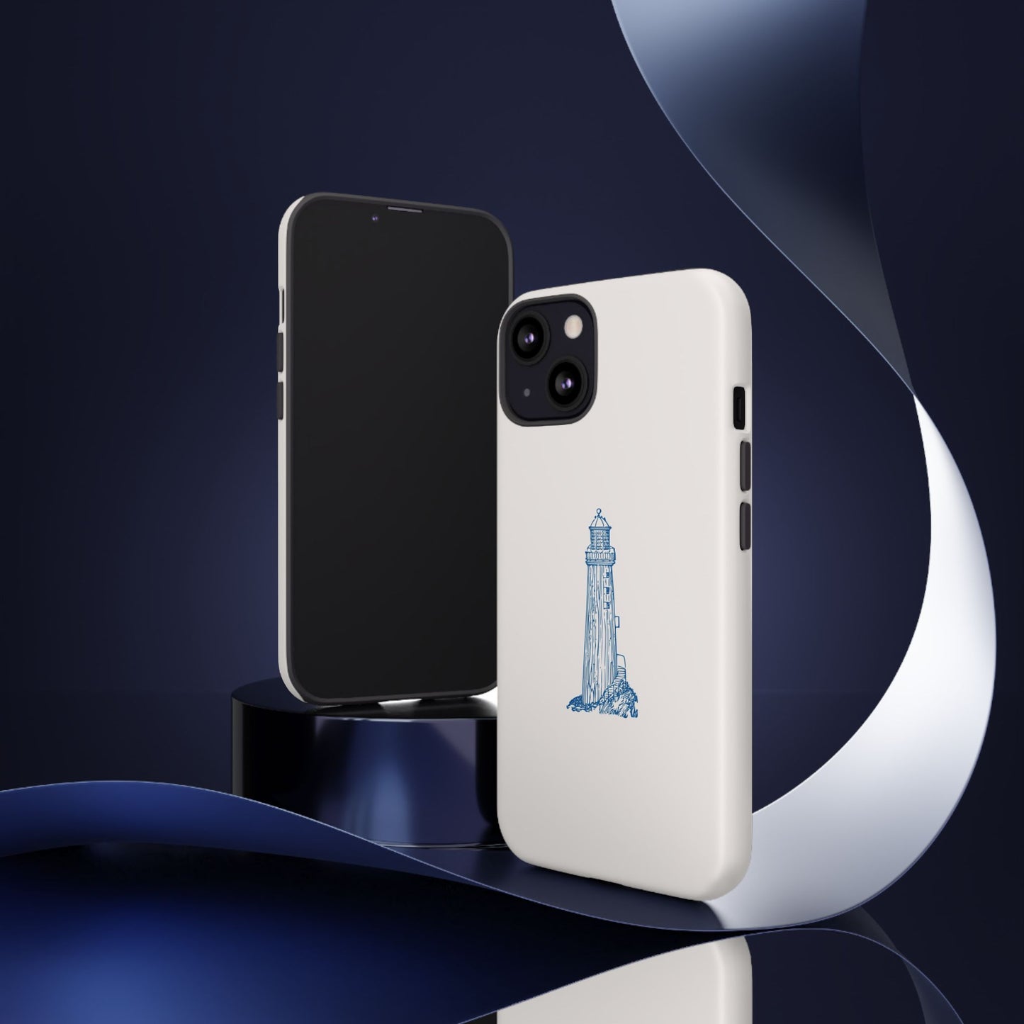 Coastal Lighthouse Phone Case - Tough iPhone & Samsung Cover, Beach Lover Gift, Nautical Decor, Unique Case for Ocean Enthusiasts