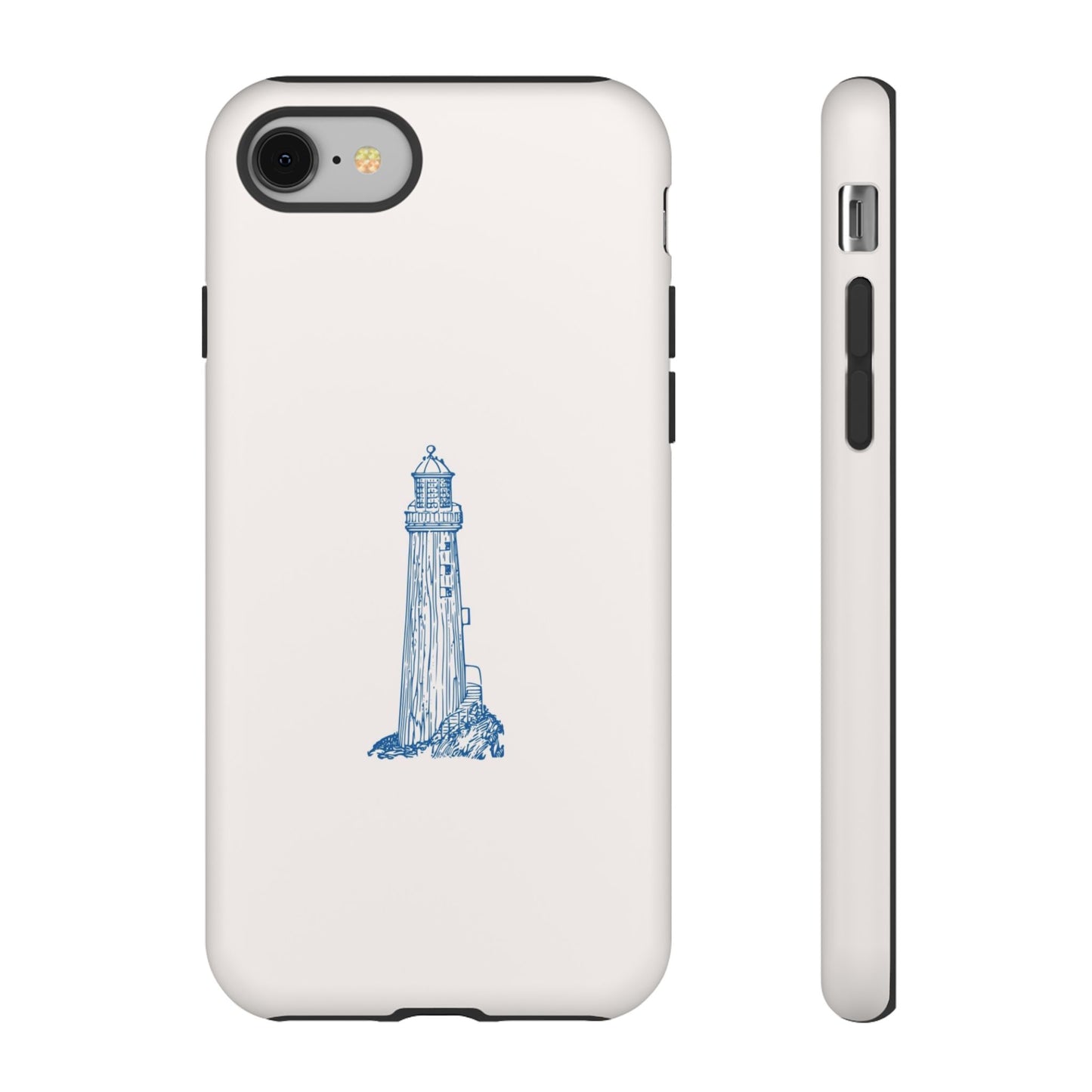 Coastal Lighthouse Phone Case - Tough iPhone & Samsung Cover, Beach Lover Gift, Nautical Decor, Unique Case for Ocean Enthusiasts