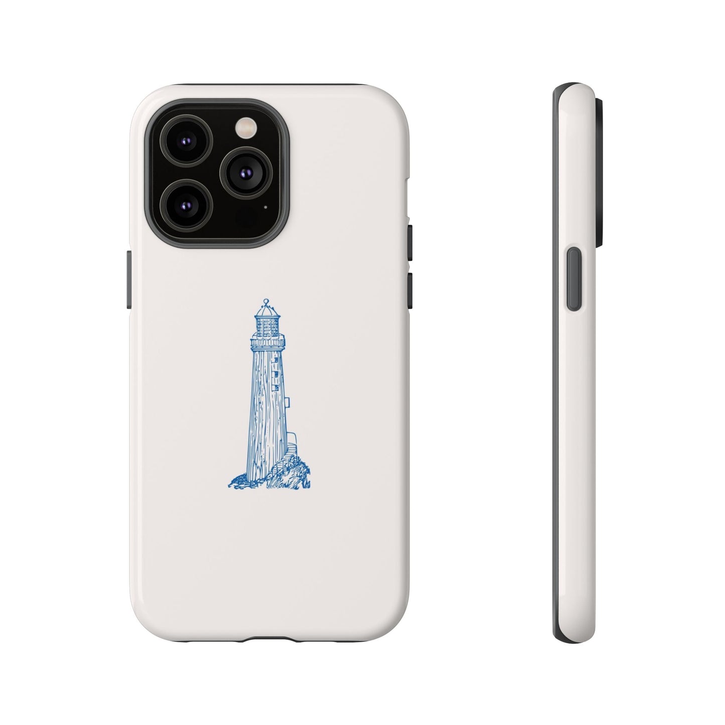 Coastal Lighthouse Phone Case - Tough iPhone & Samsung Cover, Beach Lover Gift, Nautical Decor, Unique Case for Ocean Enthusiasts