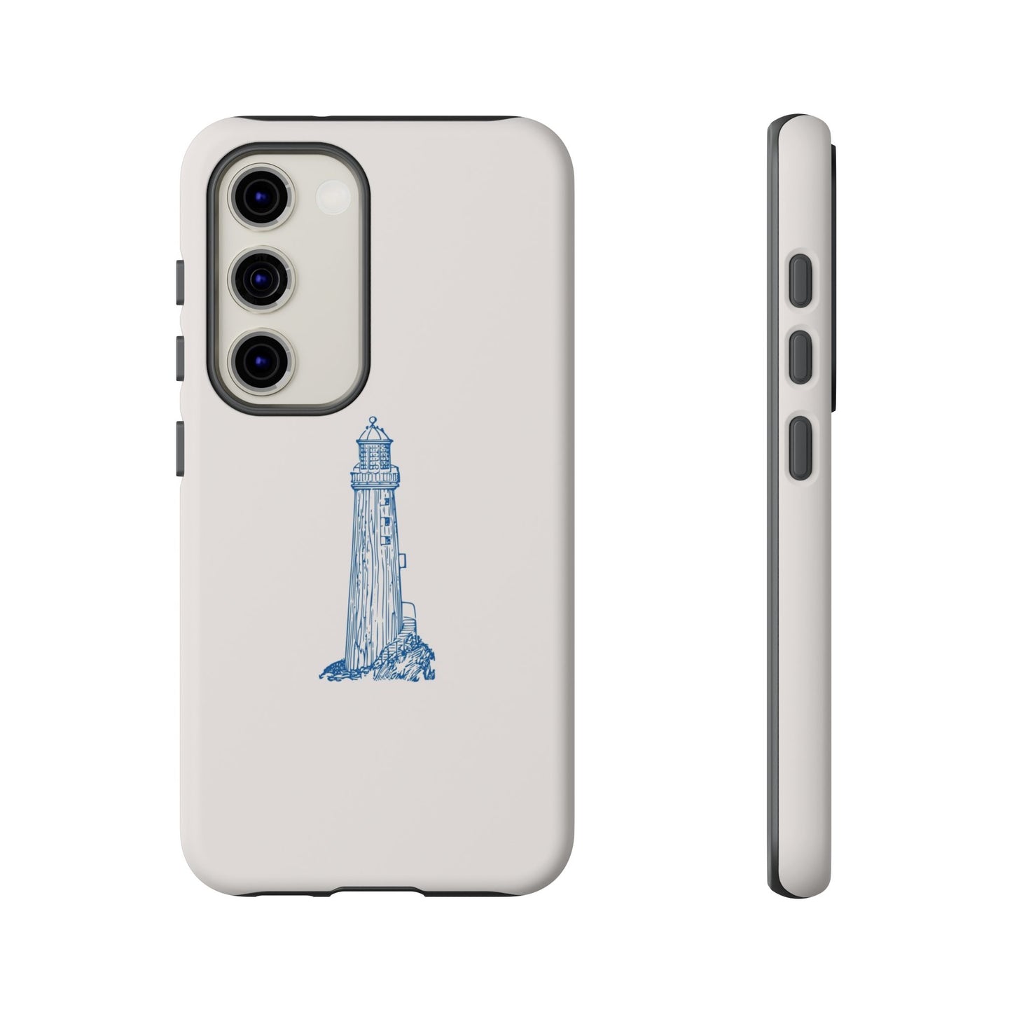 Coastal Lighthouse Phone Case - Tough iPhone & Samsung Cover, Beach Lover Gift, Nautical Decor, Unique Case for Ocean Enthusiasts