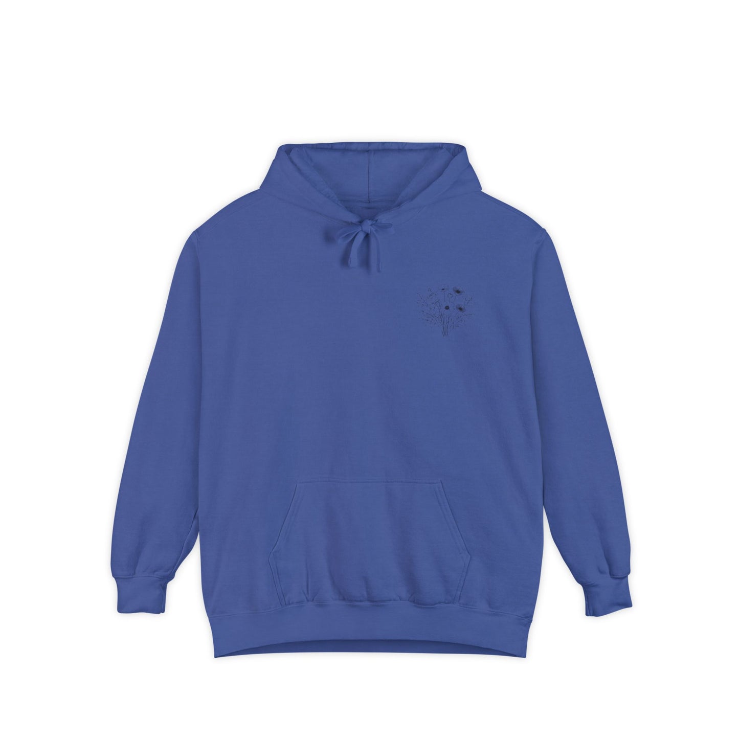 Floral Ephesians 4:32- Hoodie — "Be Kind and Compassionate" Comfort Colors Garment-Dyed Sweatshirt