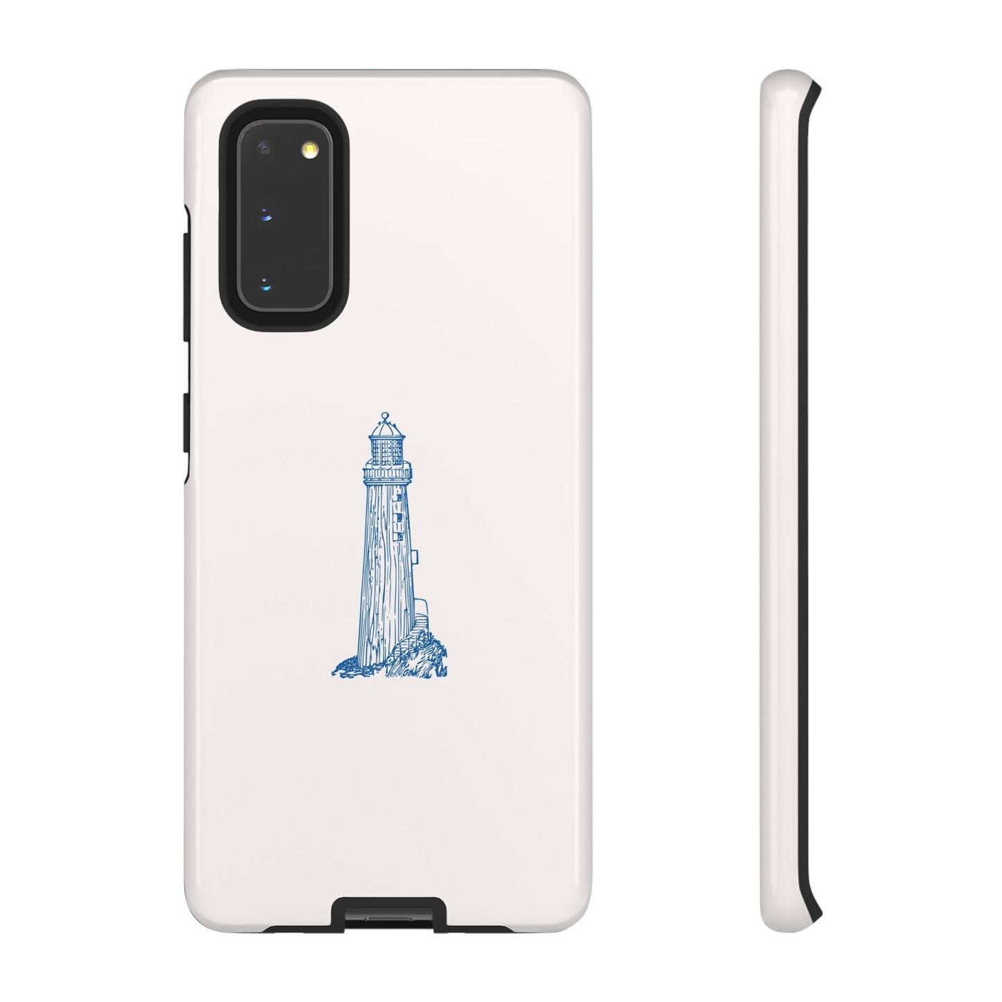 Coastal Lighthouse Phone Case - Tough iPhone & Samsung Cover, Beach Lover Gift, Nautical Decor, Unique Case for Ocean Enthusiasts