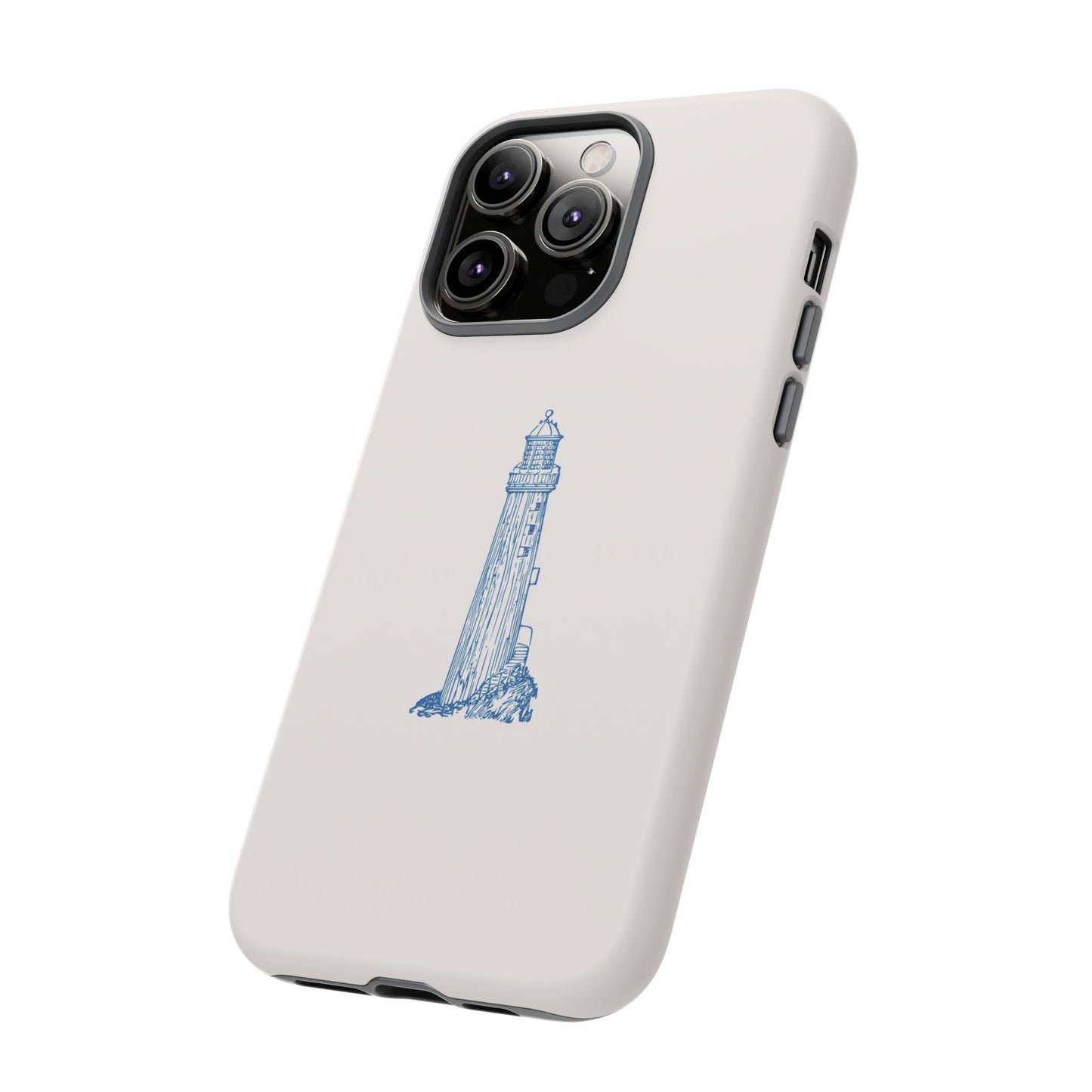 Coastal Lighthouse Phone Case - Tough iPhone & Samsung Cover, Beach Lover Gift, Nautical Decor, Unique Case for Ocean Enthusiasts