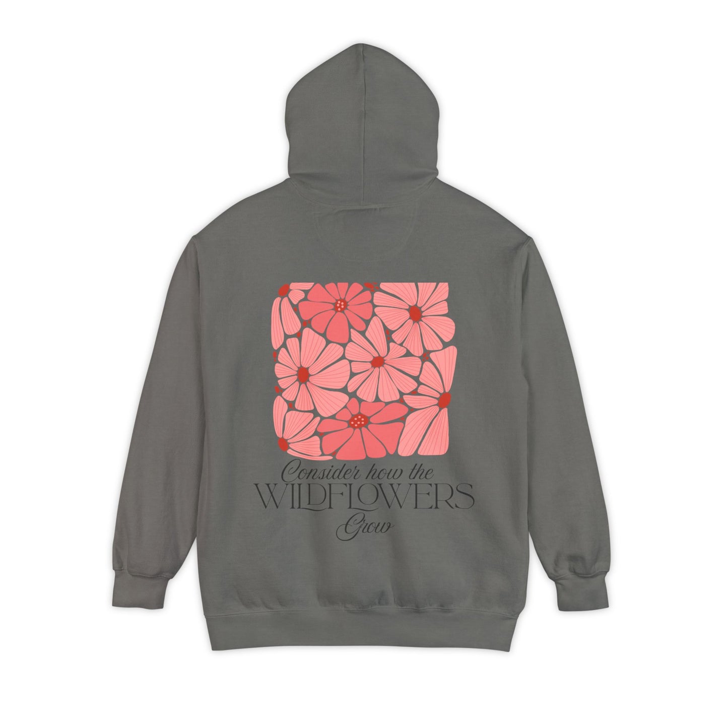 Luke 12:27 Hoodie, Christian Religious Sweatshirt, Inspirational Luke 12:27 Flower Design, Men Women Pullover, Religious Gift, Scripture