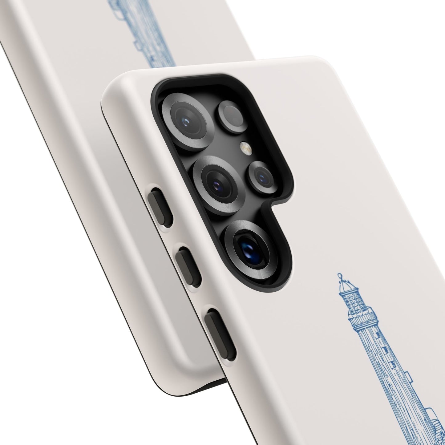 Coastal Lighthouse Phone Case - Tough iPhone & Samsung Cover, Beach Lover Gift, Nautical Decor, Unique Case for Ocean Enthusiasts