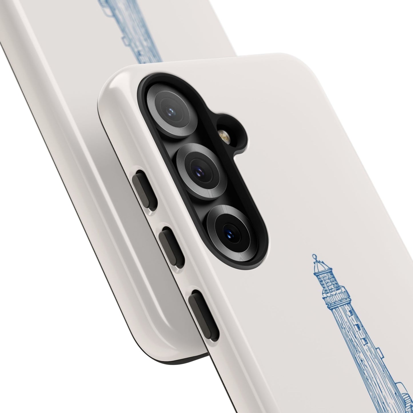 Coastal Lighthouse Phone Case - Tough iPhone & Samsung Cover, Beach Lover Gift, Nautical Decor, Unique Case for Ocean Enthusiasts