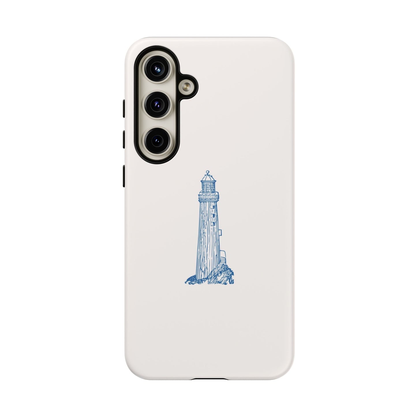 Coastal Lighthouse Phone Case - Tough iPhone & Samsung Cover, Beach Lover Gift, Nautical Decor, Unique Case for Ocean Enthusiasts