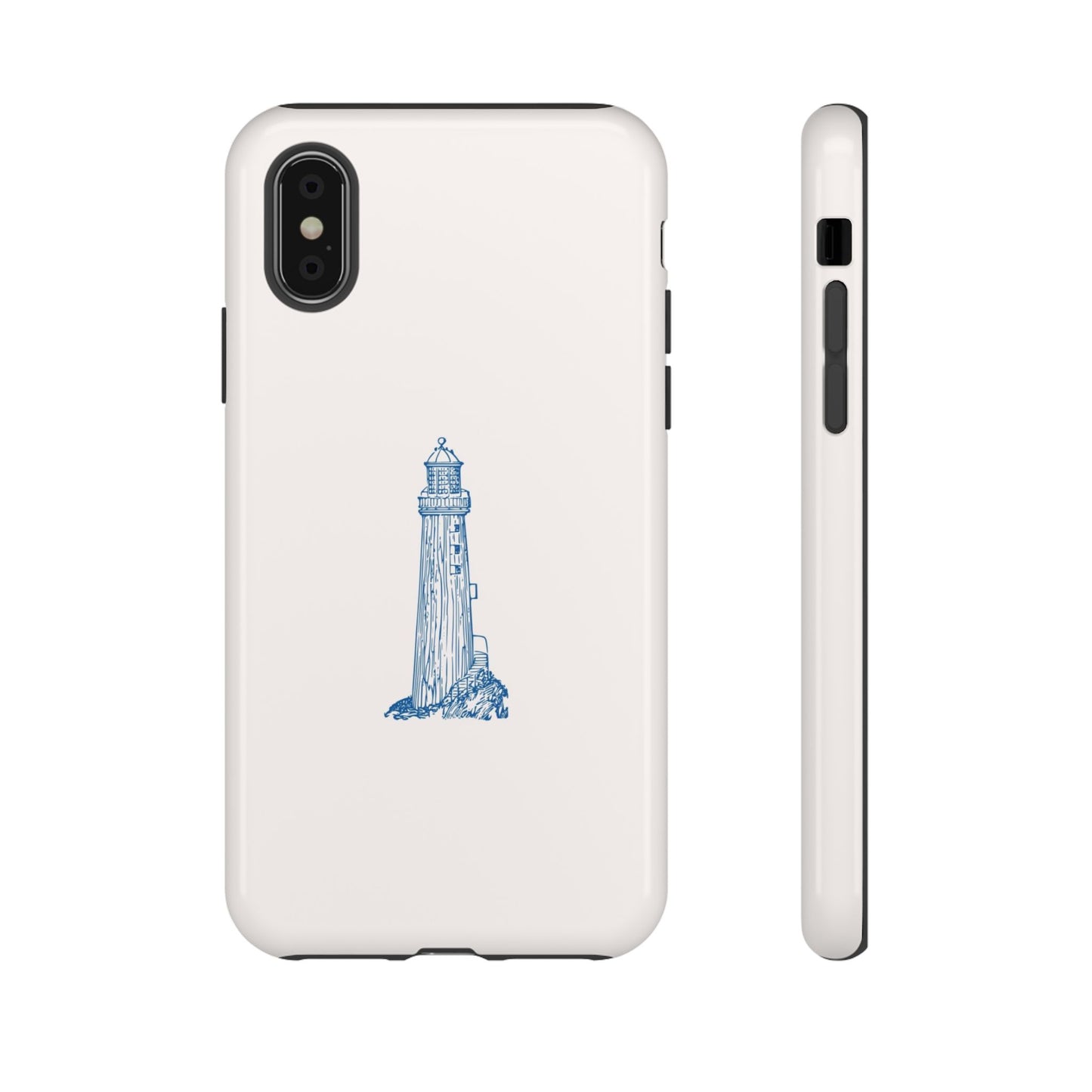 Coastal Lighthouse Phone Case - Tough iPhone & Samsung Cover, Beach Lover Gift, Nautical Decor, Unique Case for Ocean Enthusiasts