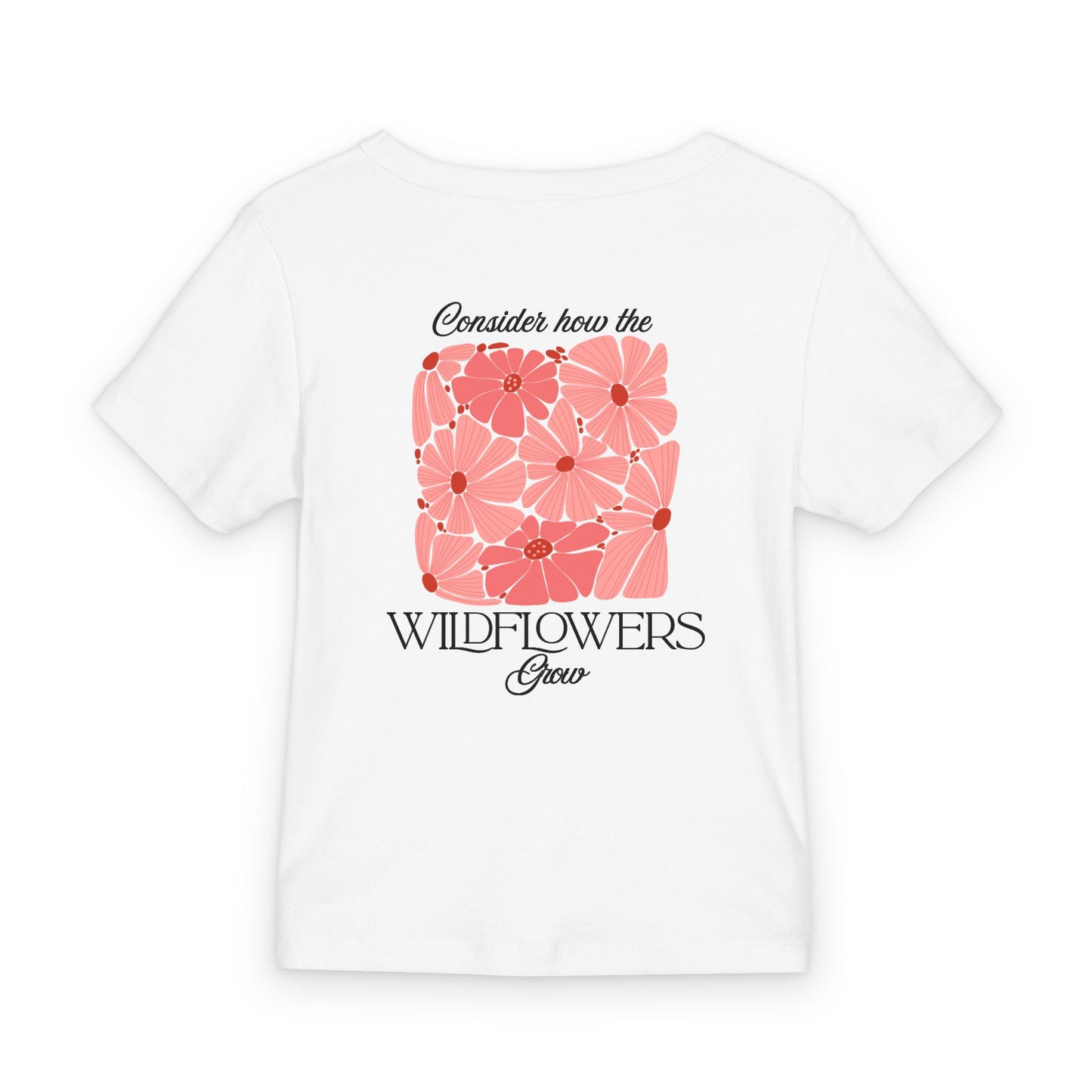 Luke 12:27 Baby Tee — Organic Rib Scripture Infant Shirt