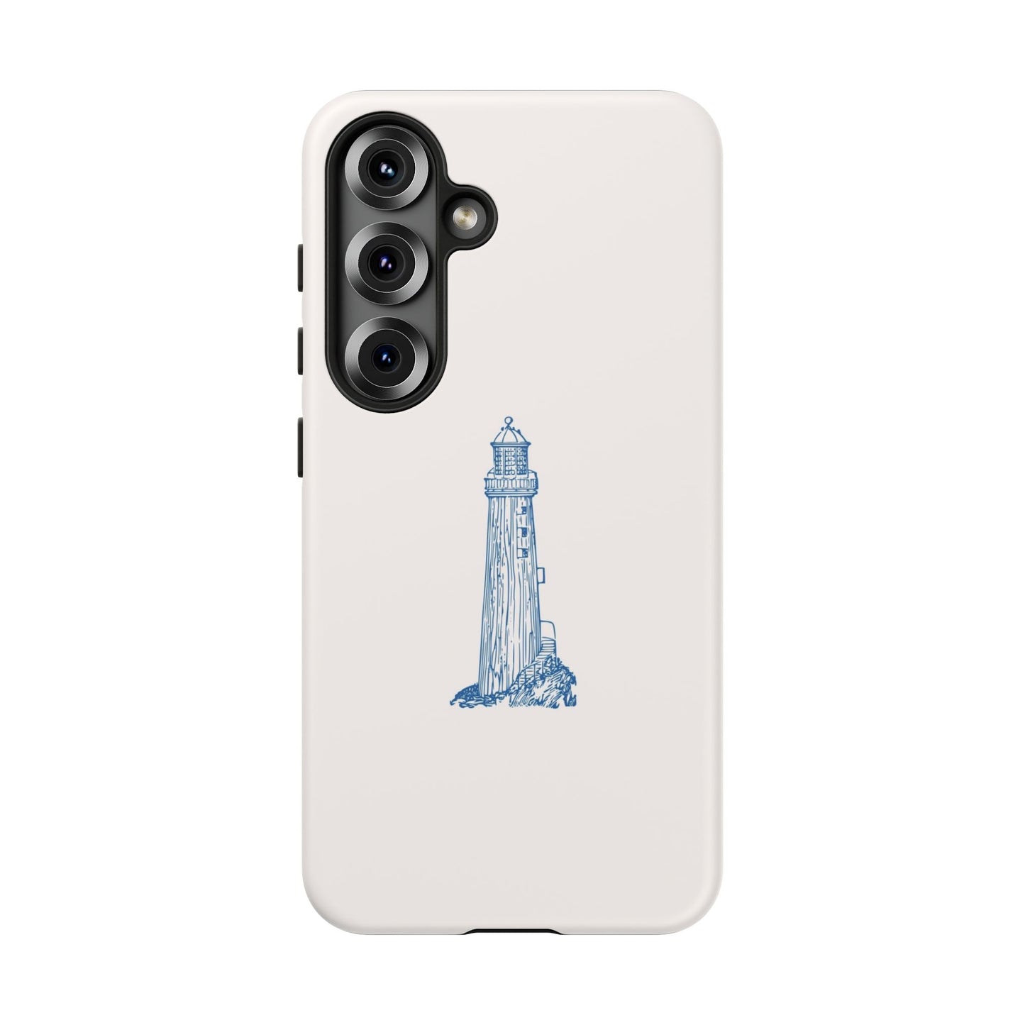 Coastal Lighthouse Phone Case - Tough iPhone & Samsung Cover, Beach Lover Gift, Nautical Decor, Unique Case for Ocean Enthusiasts