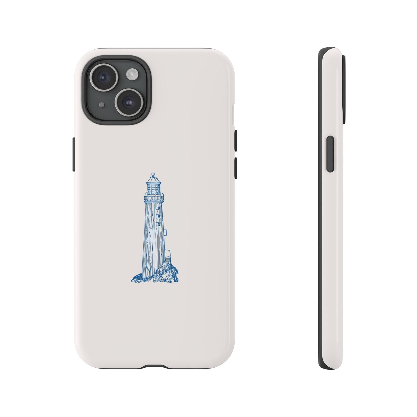 Coastal Lighthouse Phone Case - Tough iPhone & Samsung Cover, Beach Lover Gift, Nautical Decor, Unique Case for Ocean Enthusiasts