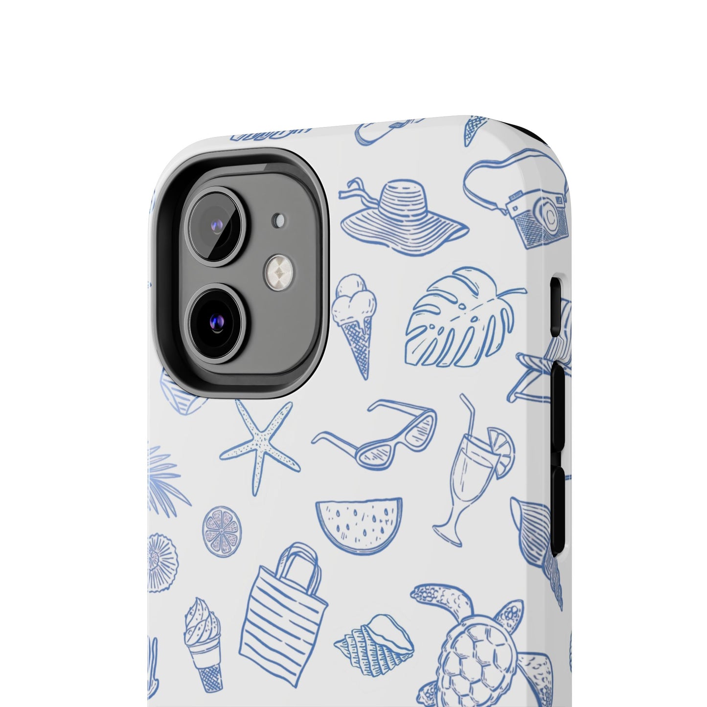 Beach Blue & White Tough Phone Case — Cute Summer Protective Phone Case