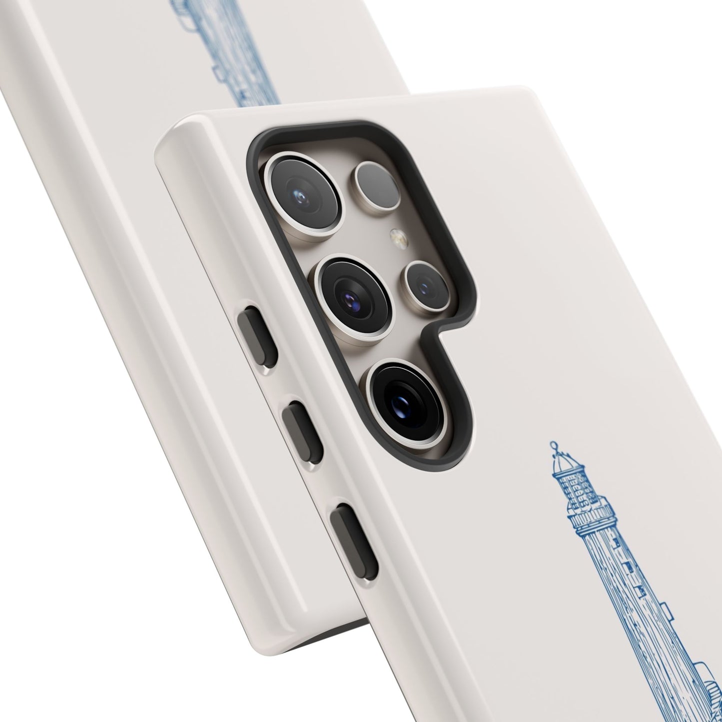 Coastal Lighthouse Phone Case - Tough iPhone & Samsung Cover, Beach Lover Gift, Nautical Decor, Unique Case for Ocean Enthusiasts