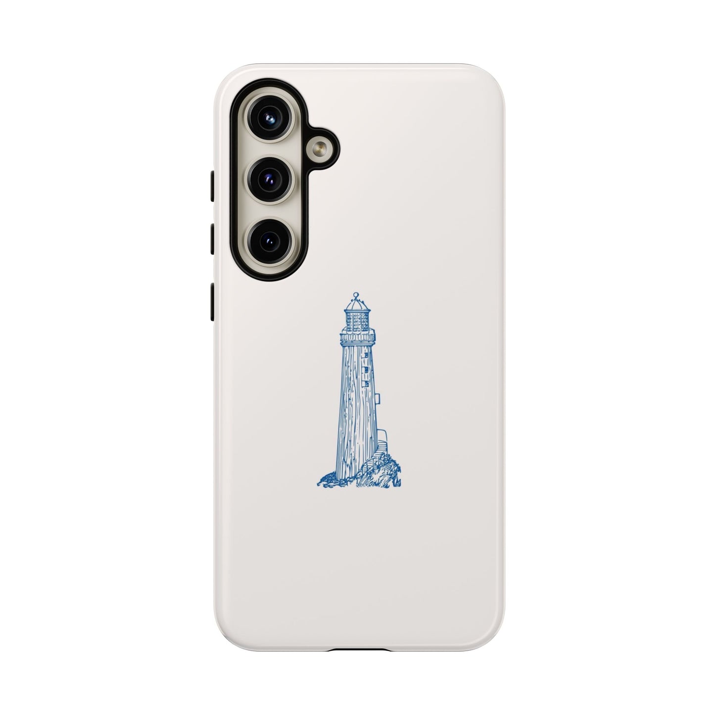 Coastal Lighthouse Phone Case - Tough iPhone & Samsung Cover, Beach Lover Gift, Nautical Decor, Unique Case for Ocean Enthusiasts