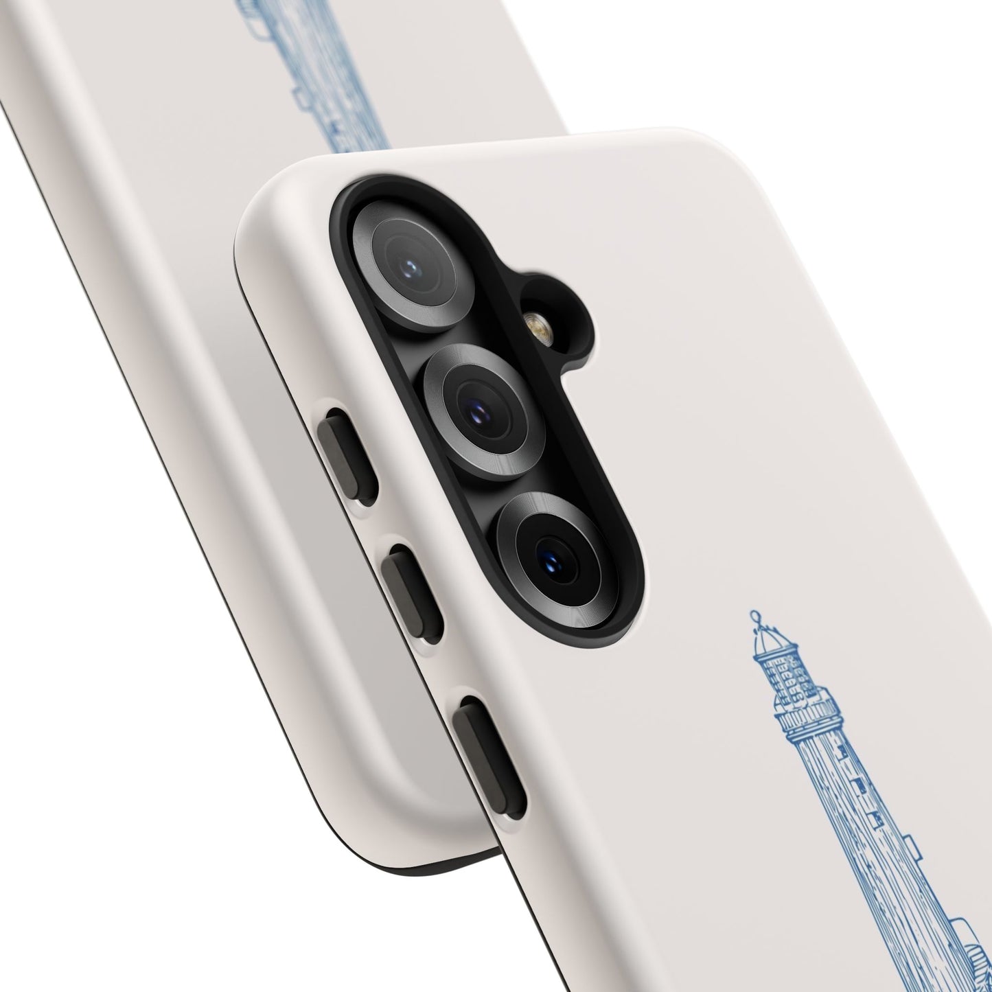 Coastal Lighthouse Phone Case - Tough iPhone & Samsung Cover, Beach Lover Gift, Nautical Decor, Unique Case for Ocean Enthusiasts