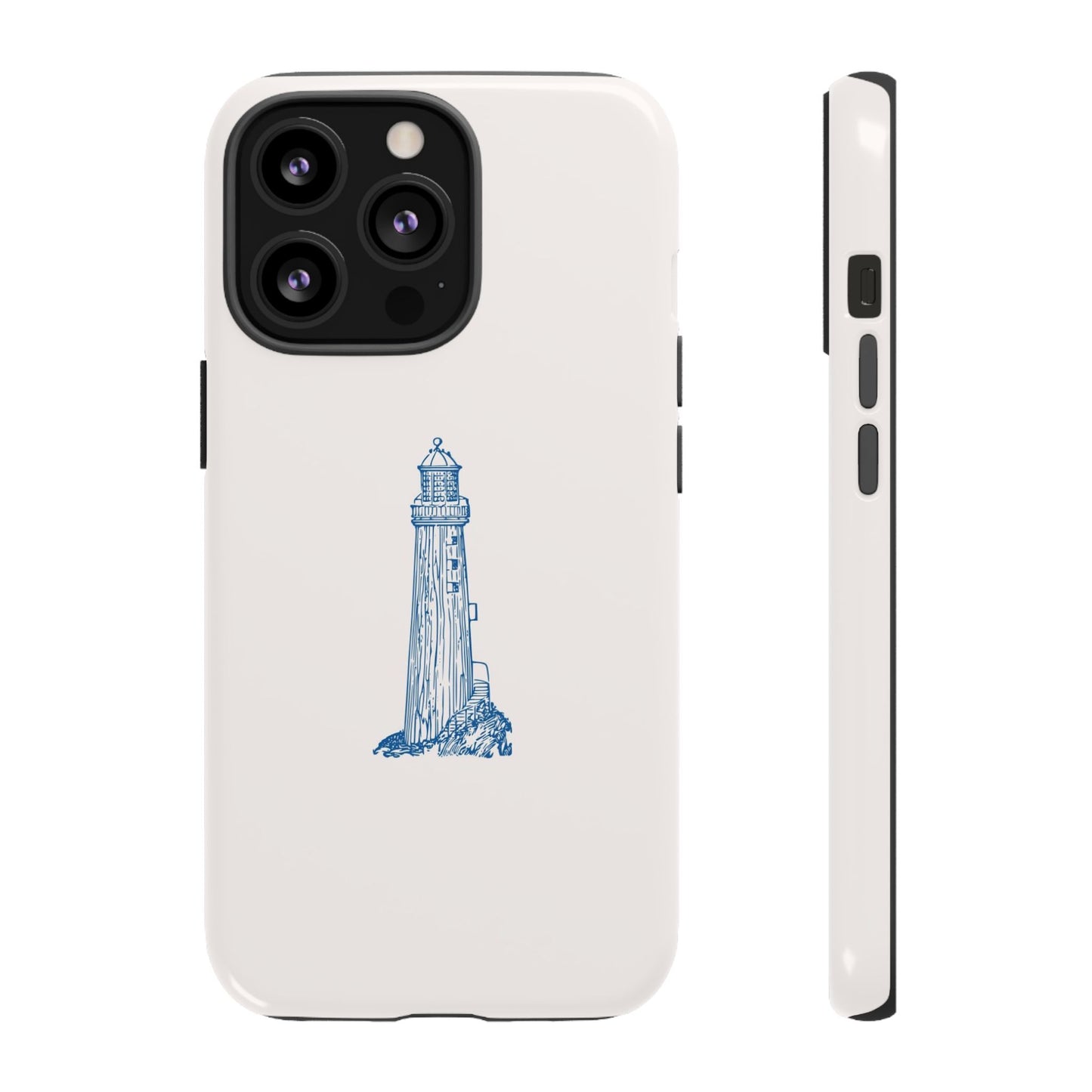 Coastal Lighthouse Phone Case - Tough iPhone & Samsung Cover, Beach Lover Gift, Nautical Decor, Unique Case for Ocean Enthusiasts