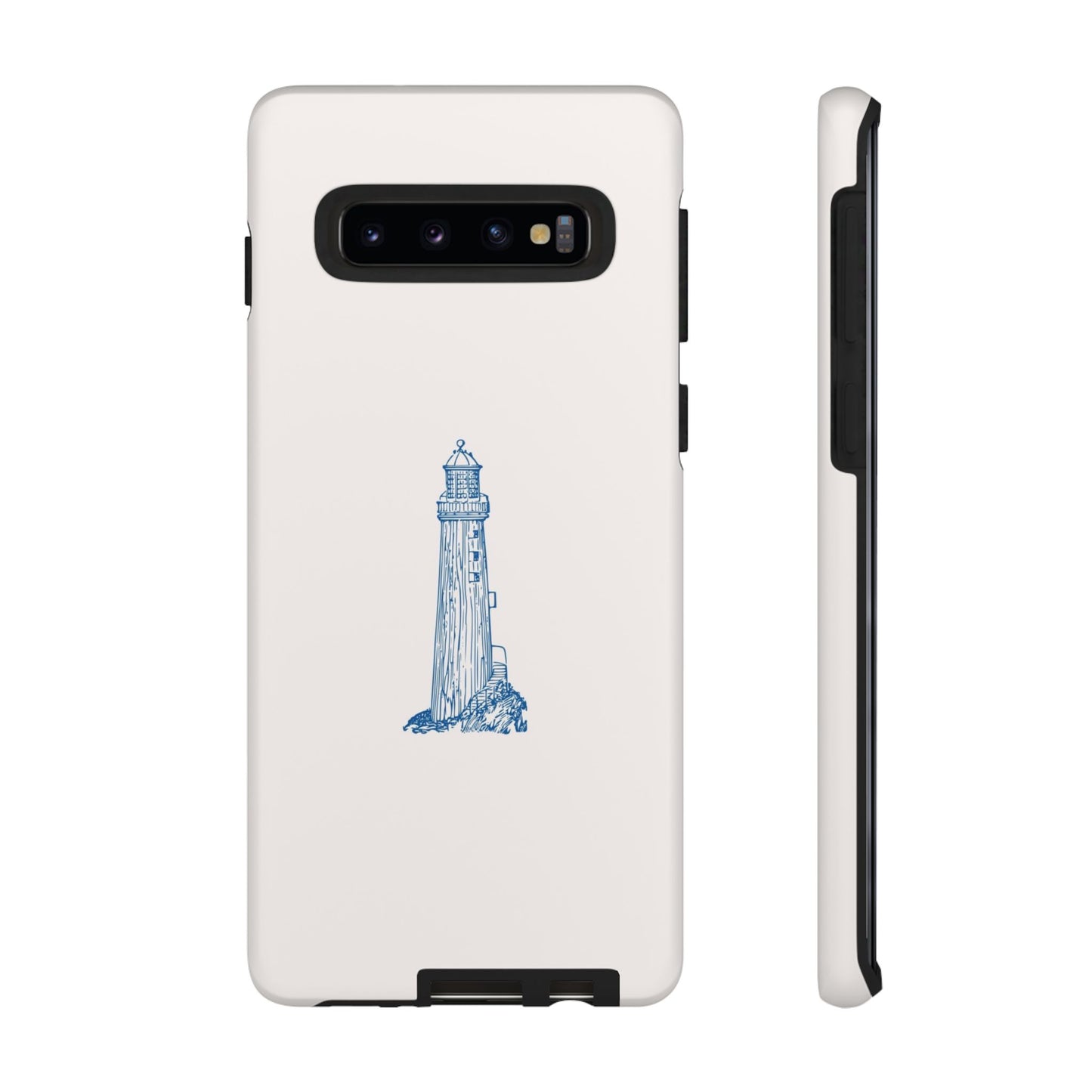Coastal Lighthouse Phone Case - Tough iPhone & Samsung Cover, Beach Lover Gift, Nautical Decor, Unique Case for Ocean Enthusiasts