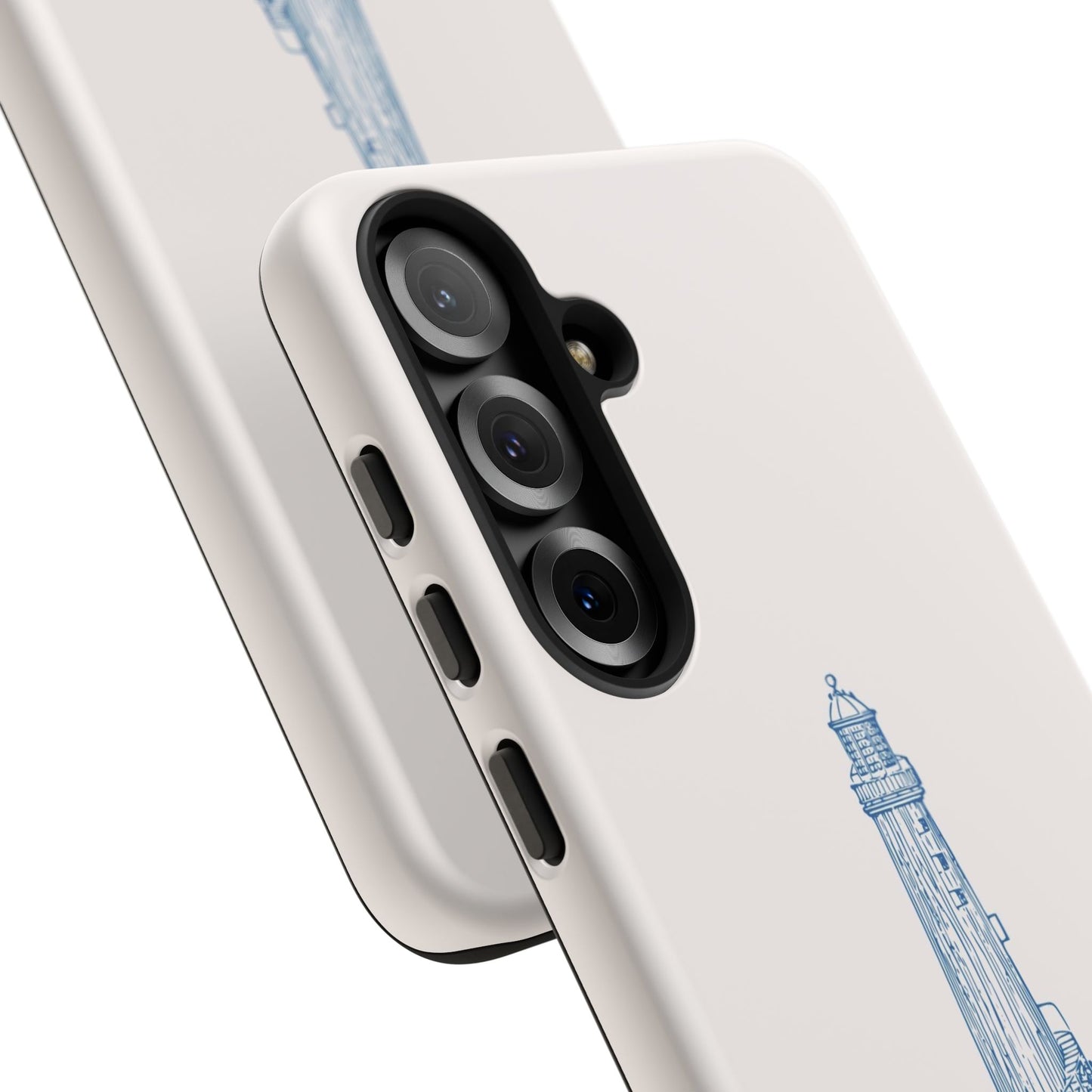 Coastal Lighthouse Phone Case - Tough iPhone & Samsung Cover, Beach Lover Gift, Nautical Decor, Unique Case for Ocean Enthusiasts
