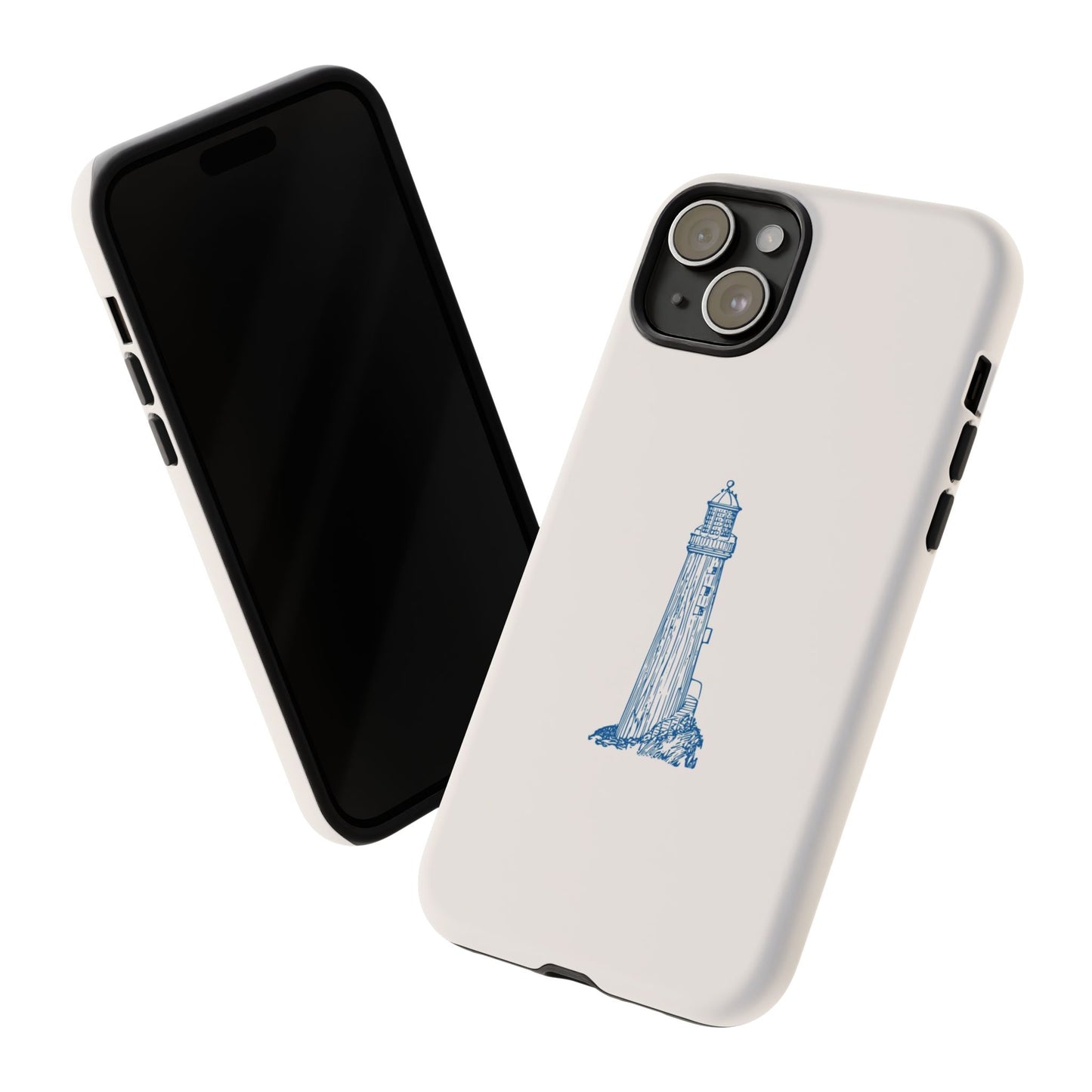 Coastal Lighthouse Phone Case - Tough iPhone & Samsung Cover, Beach Lover Gift, Nautical Decor, Unique Case for Ocean Enthusiasts
