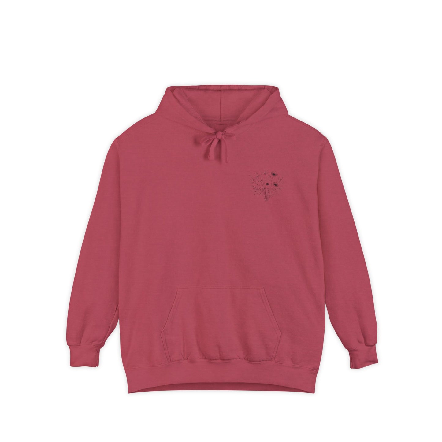 Floral Ephesians 4:32- Hoodie — "Be Kind and Compassionate" Comfort Colors Garment-Dyed Sweatshirt