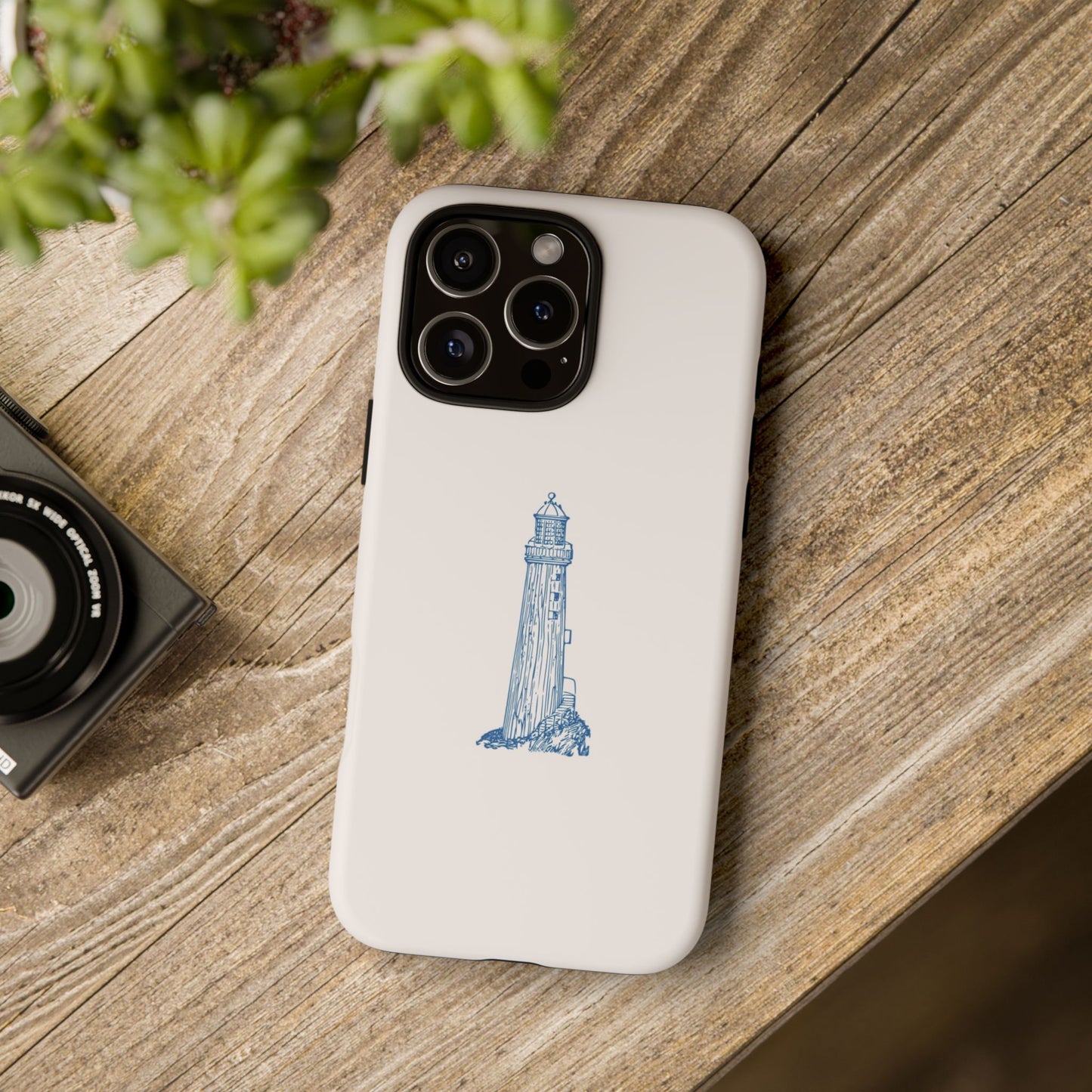 Coastal Lighthouse Phone Case - Tough iPhone & Samsung Cover, Beach Lover Gift, Nautical Decor, Unique Case for Ocean Enthusiasts