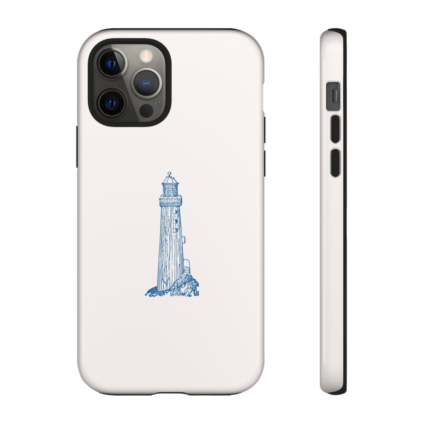Coastal Lighthouse Phone Case - Tough iPhone & Samsung Cover, Beach Lover Gift, Nautical Decor, Unique Case for Ocean Enthusiasts