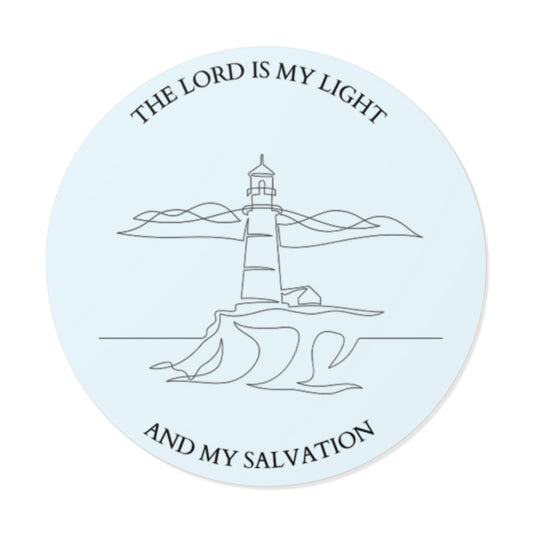 Religious Vinyl Stickers, Christian Quote Sticker, Inspirational Decal, The Lord Is My Light, Lightandshoreco Sticker, Faith Decor